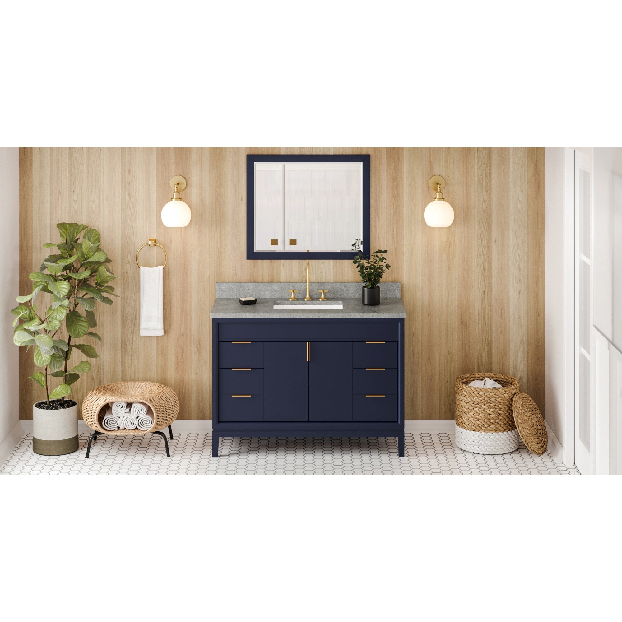 48" Theodora Vanity – Hale Blue