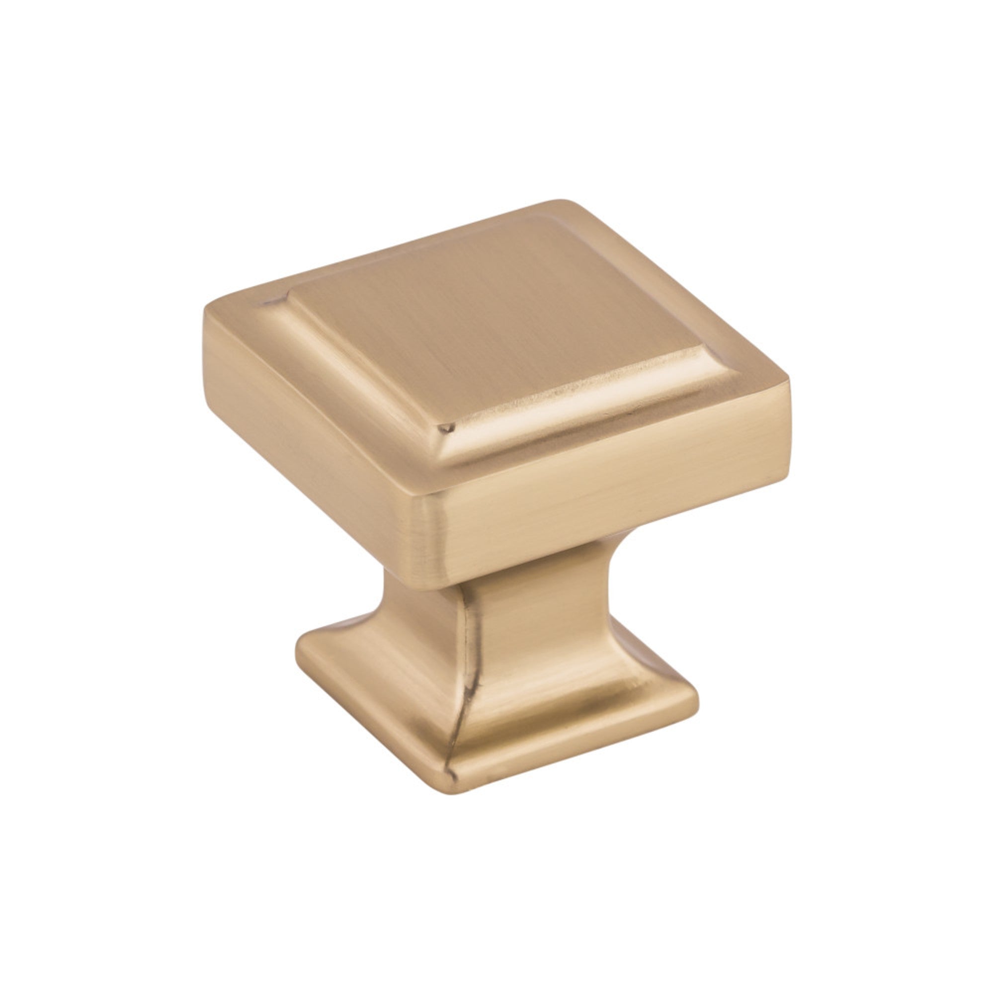 Ascendra 1 1/4" Length Square Knob - Honey Bronze