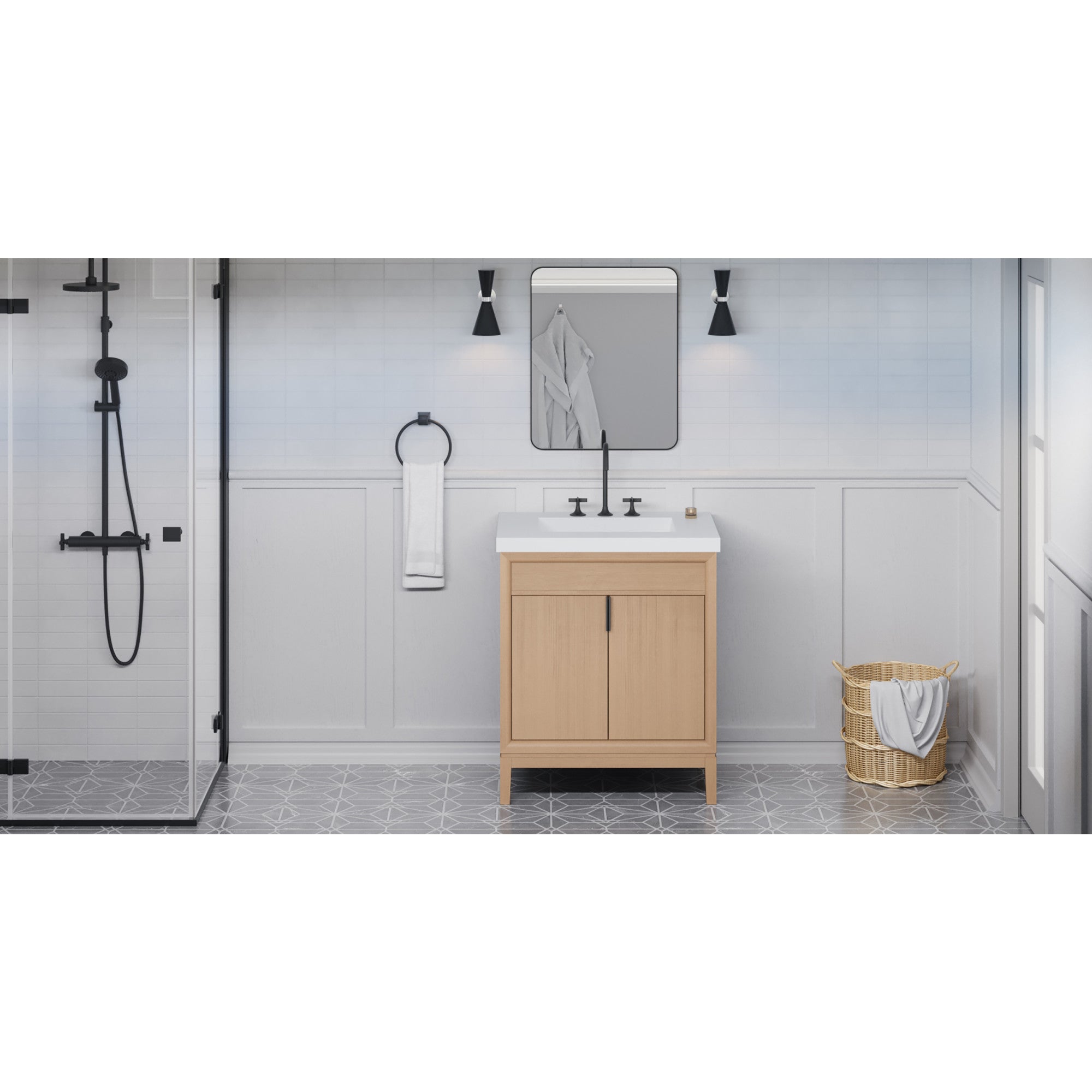 30" Theodora Vanity – Natural Oak