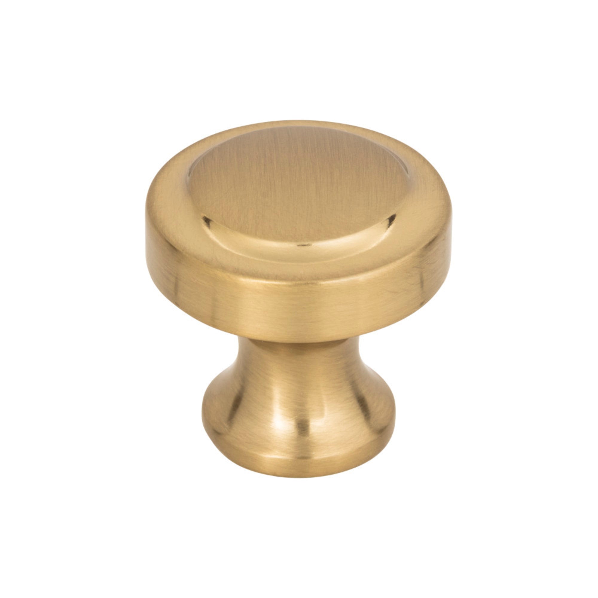 Bradbury Round Knob - Warm Brass