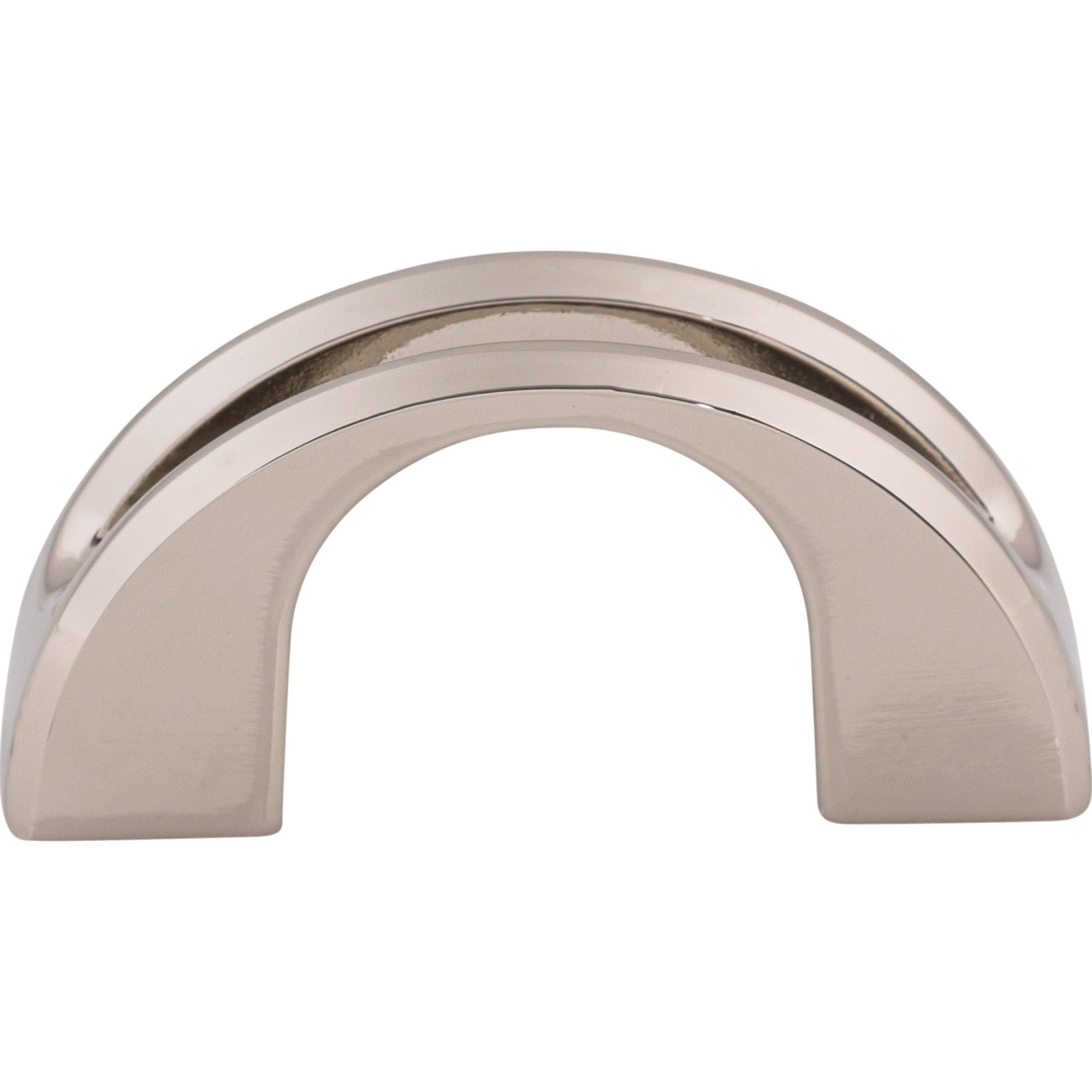 Tango U 1 1/4" Center to Center Finger Pull - Polished Nickel