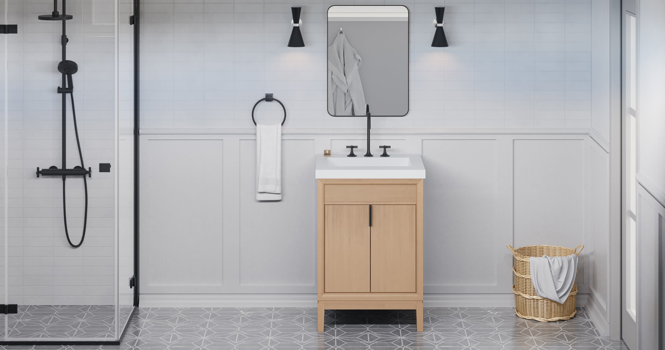 24" Theodora Vanity – Natural Oak