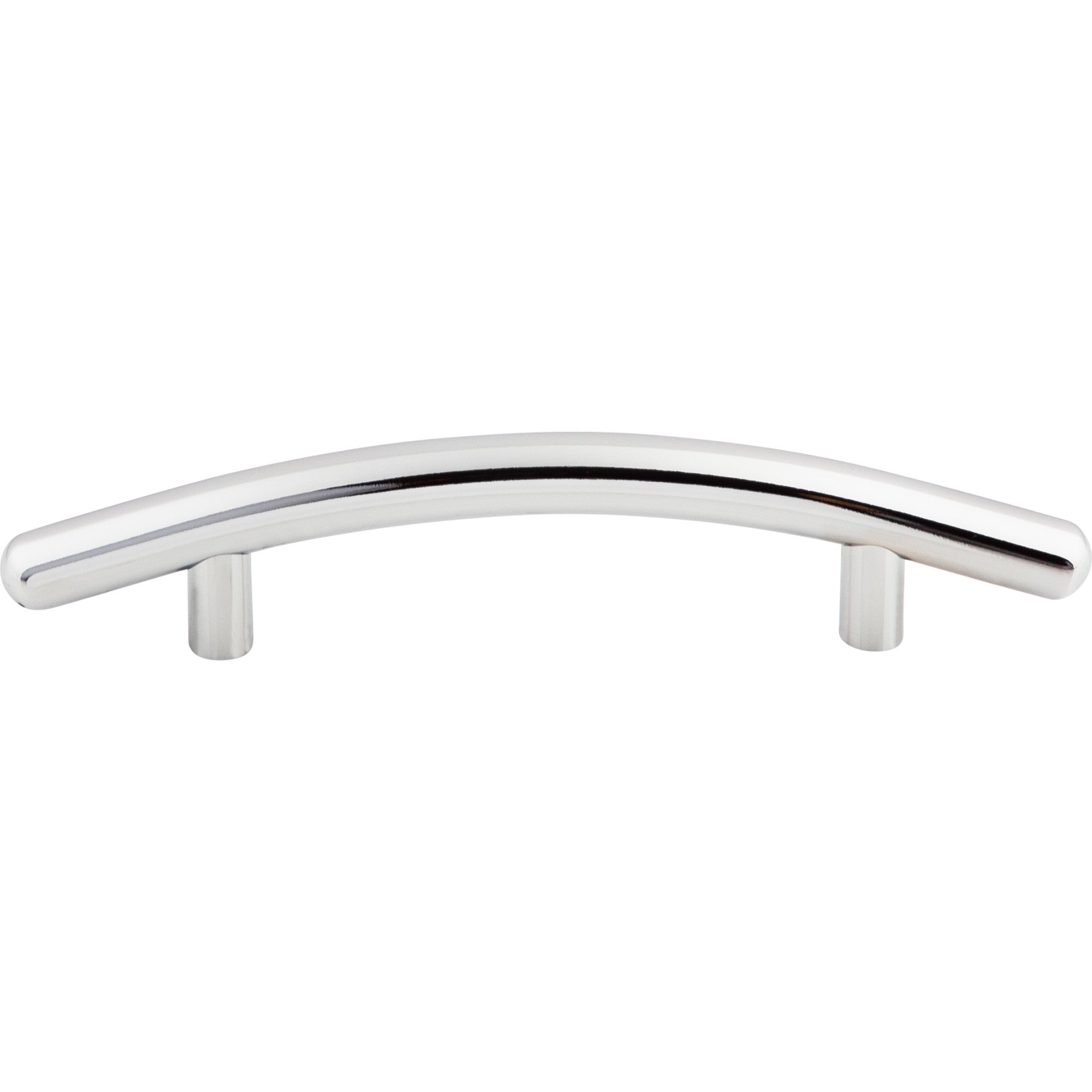 Curved 3 3/4" Center to Center Bar Pull - Polished Chrome