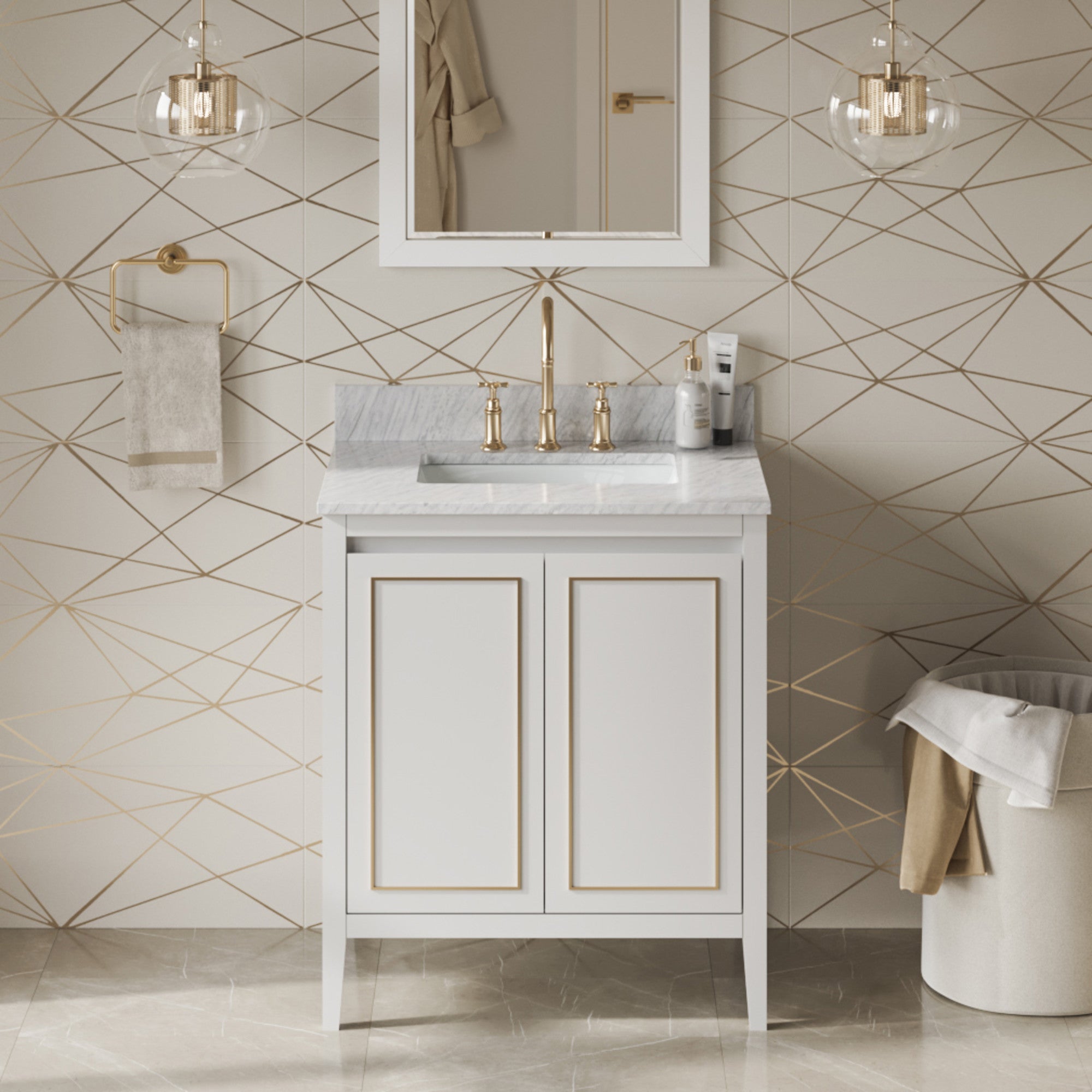 30" Percival Vanity – White