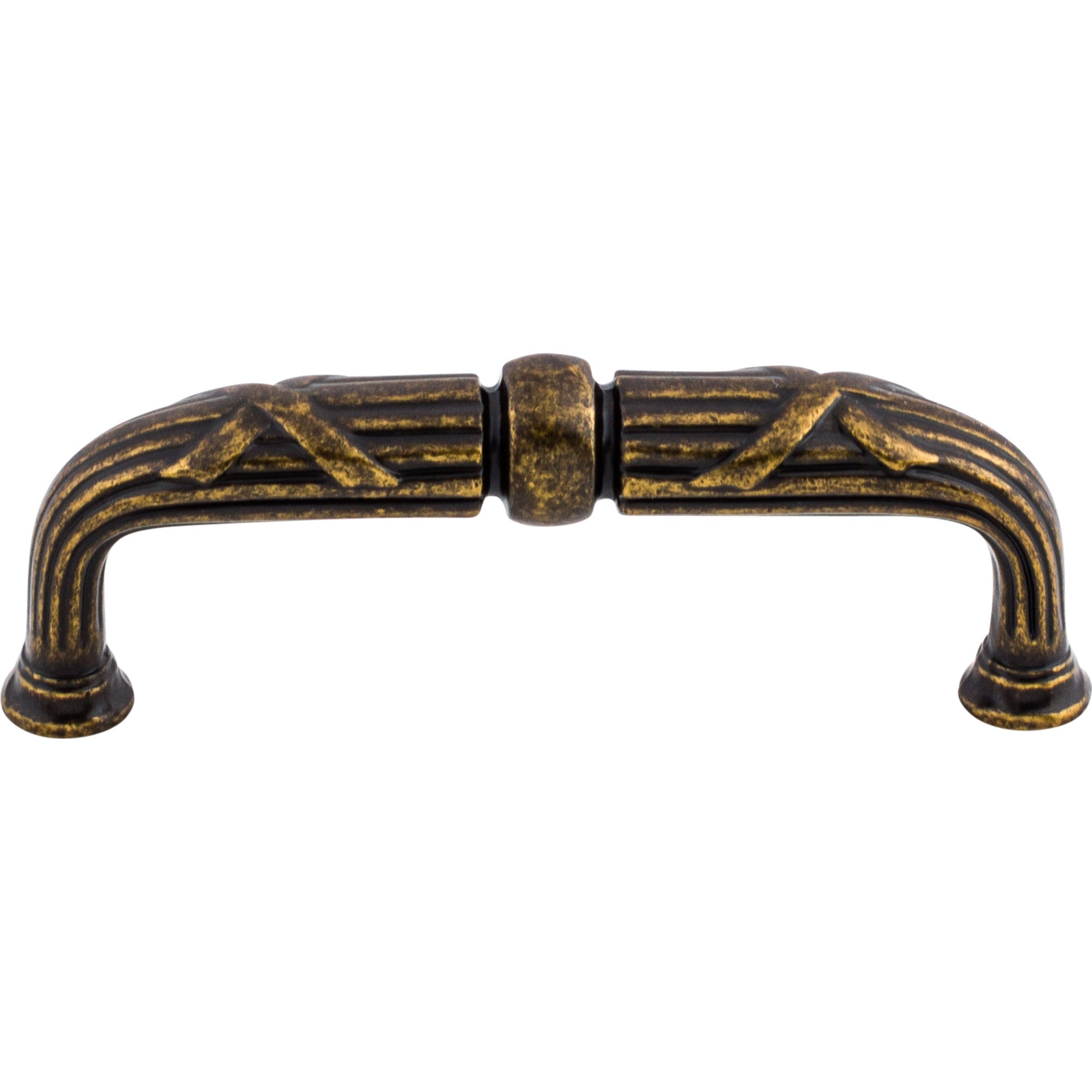 Ribbon & Reed Bar Pull - German Bronze