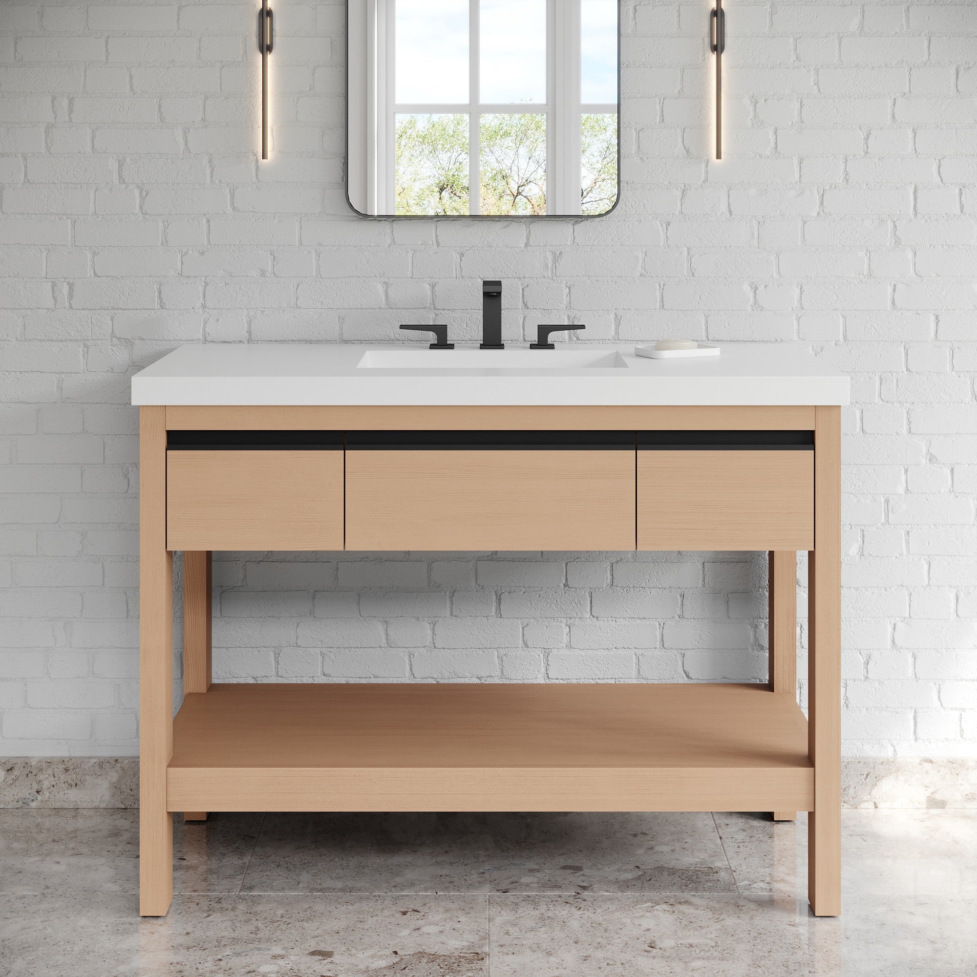 48" Jubilee Vanity – Natural Oak