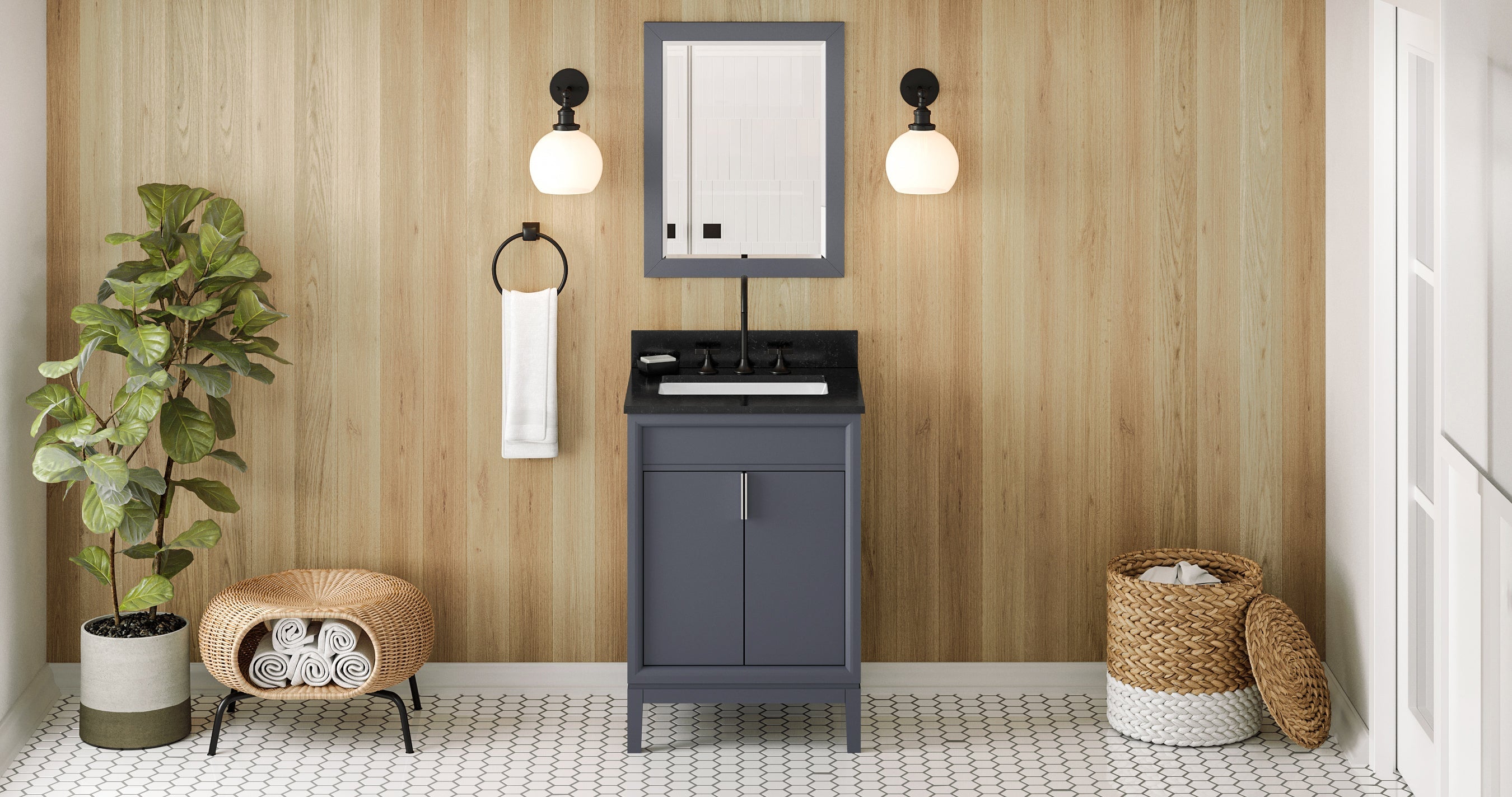 24" Theodora Vanity – Blue Steel