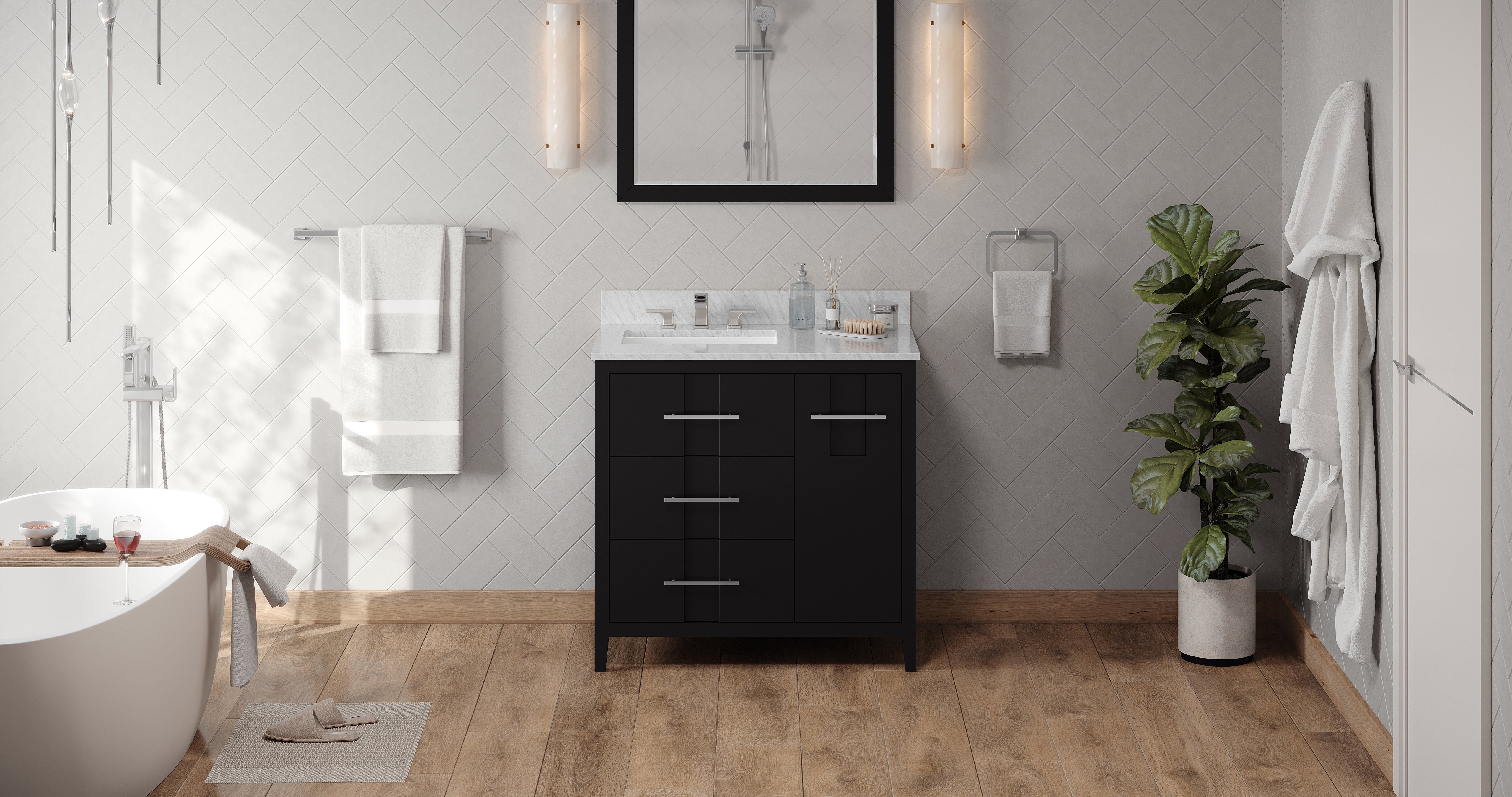 36" Katara Vanity – Left Offset