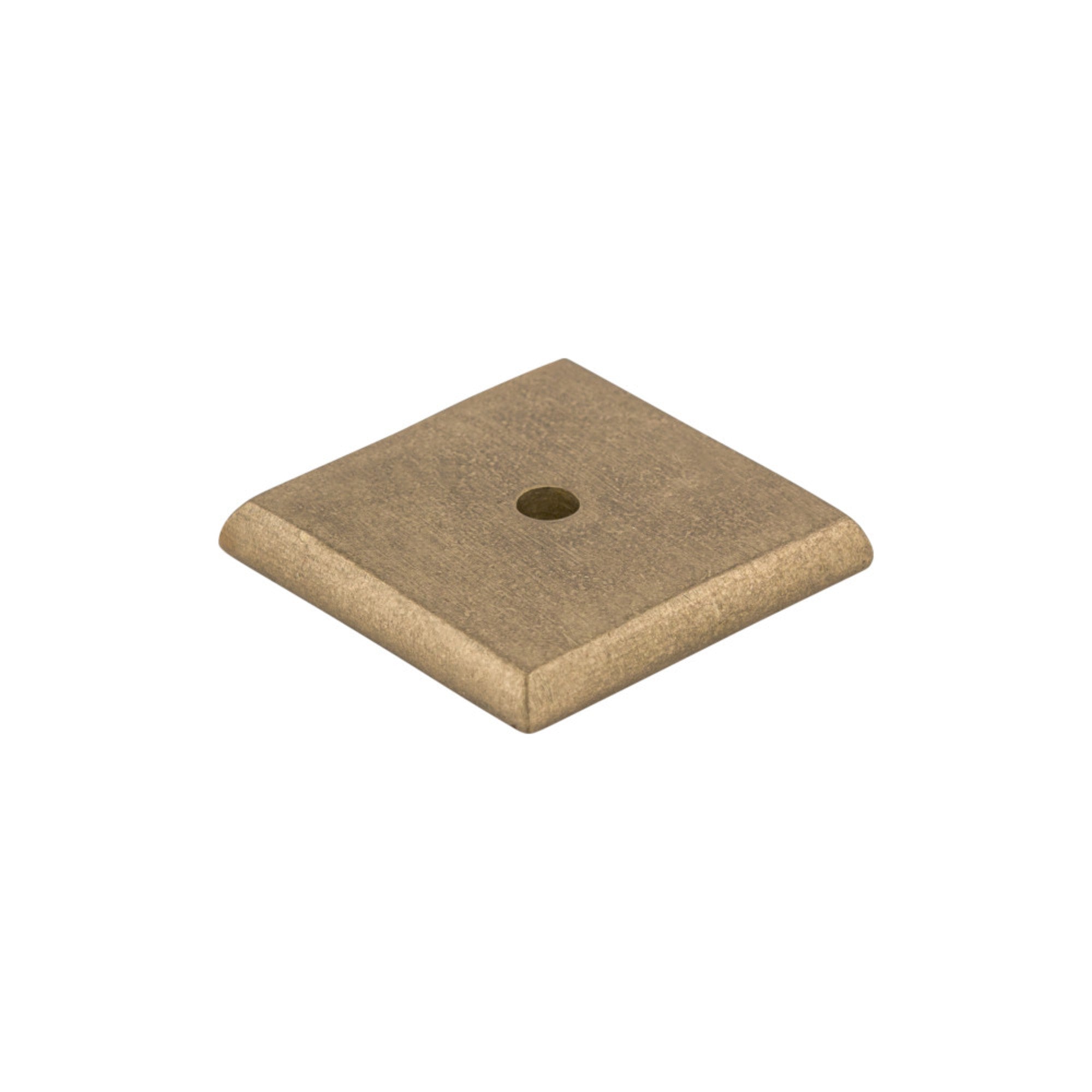 Aspen Square Knob Backplate - Light Bronze