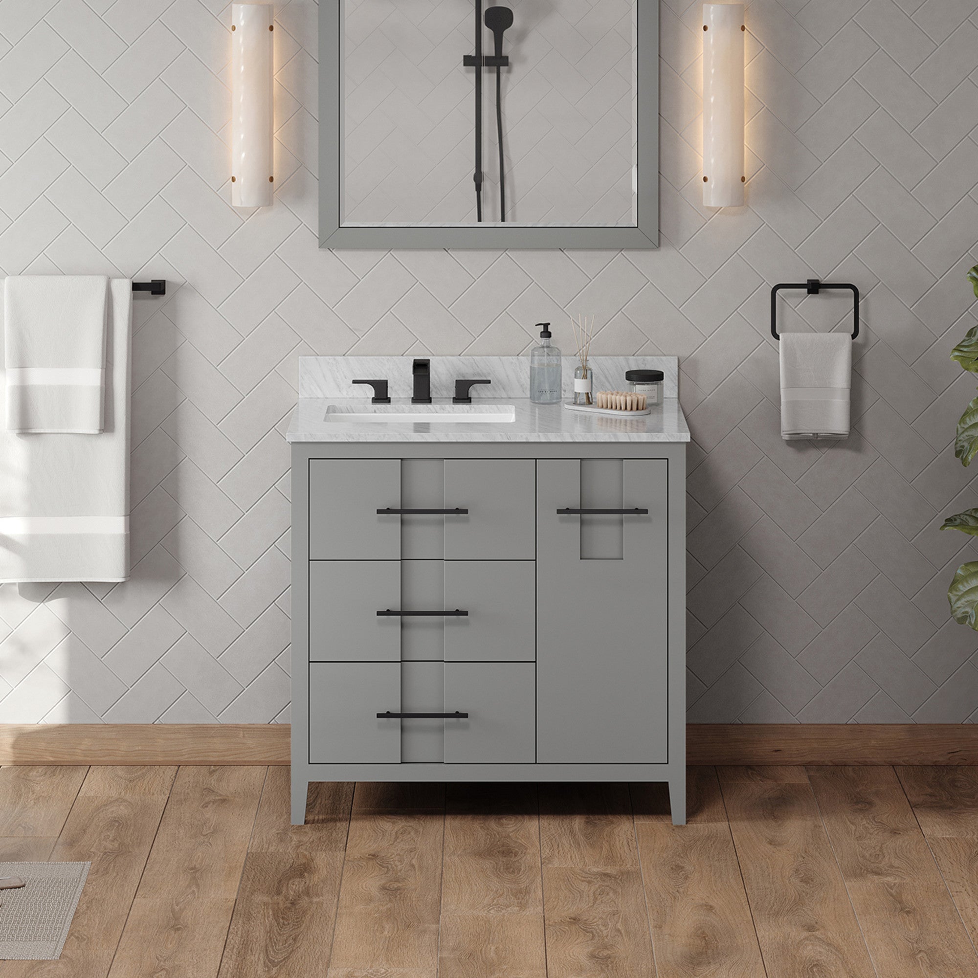 36" Katara Vanity – Left Offset
