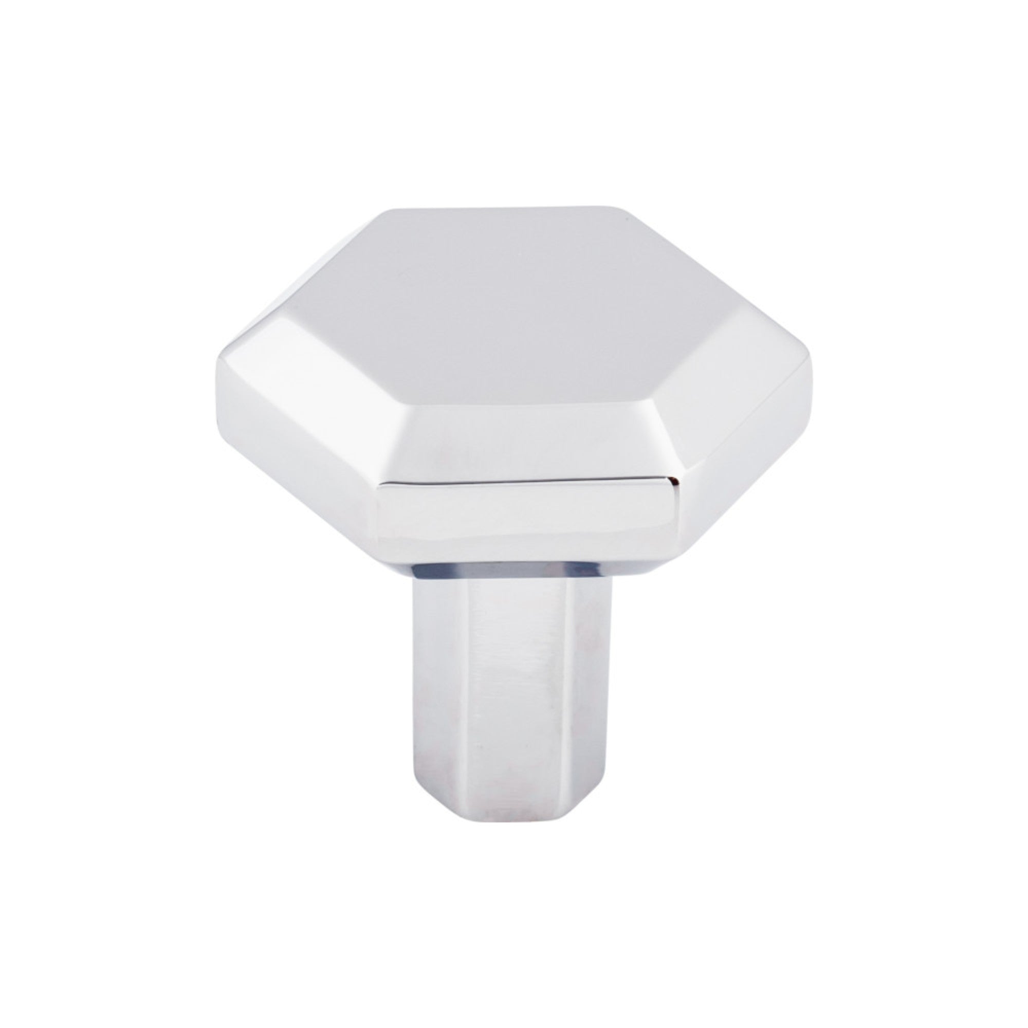 Lydia Square Knob - Polished Chrome