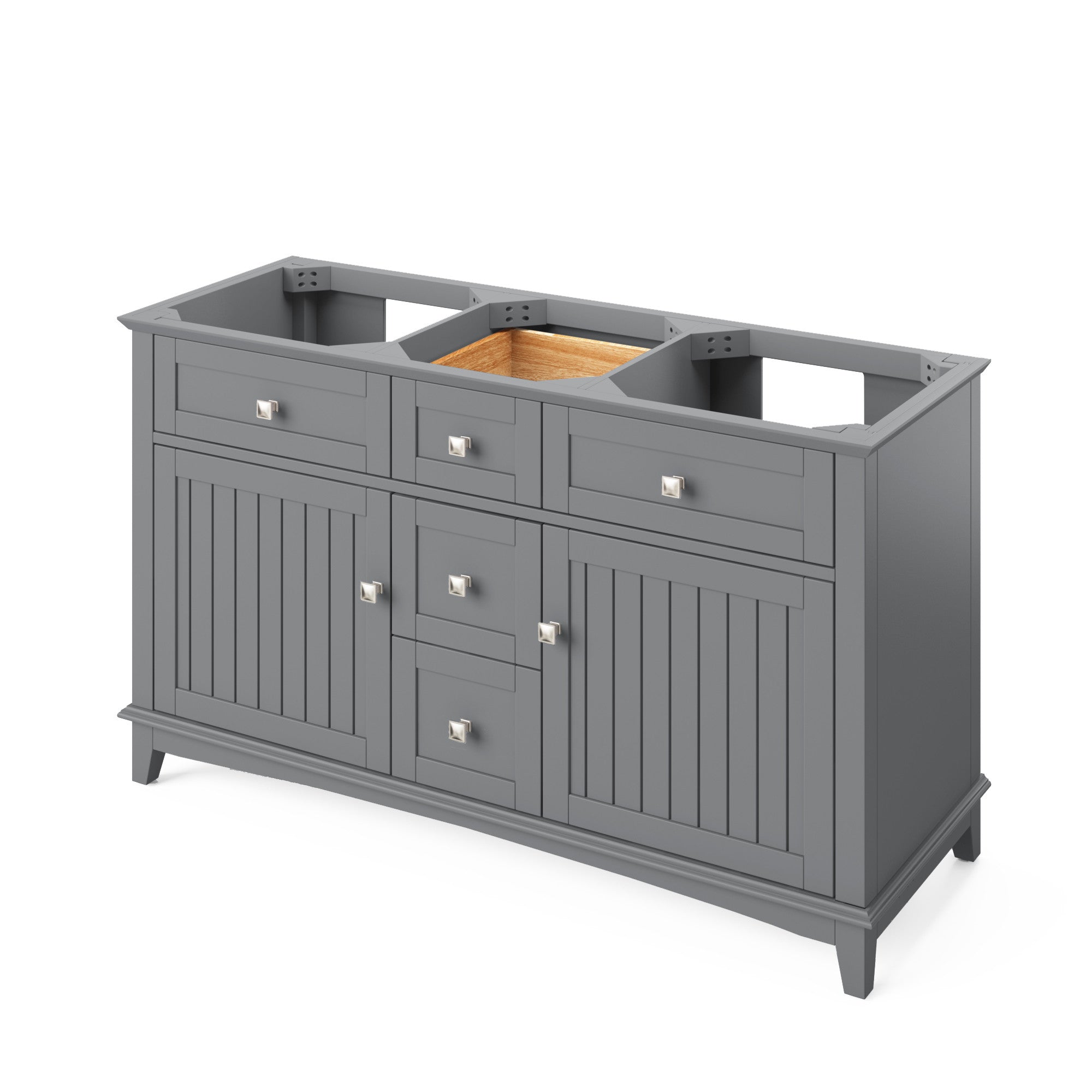 60" Savino Vanity – Double Bowl – Grey