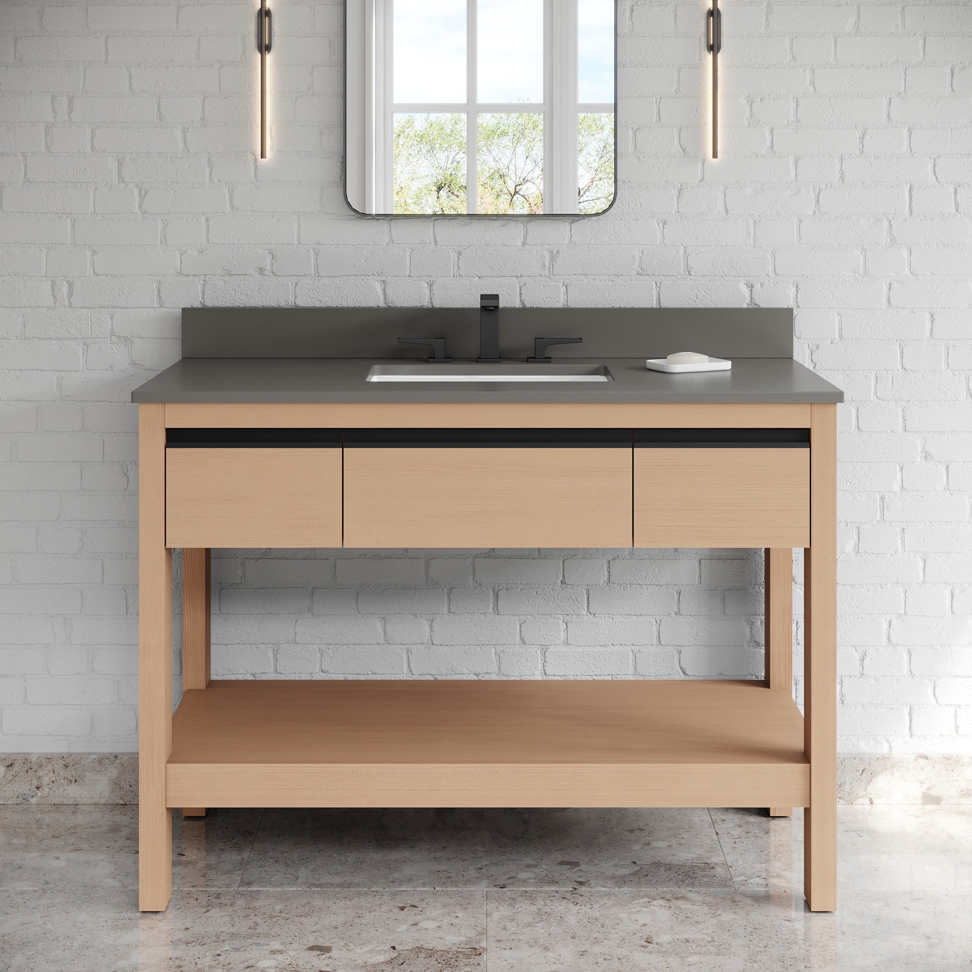 48" Jubilee Vanity – Natural Oak