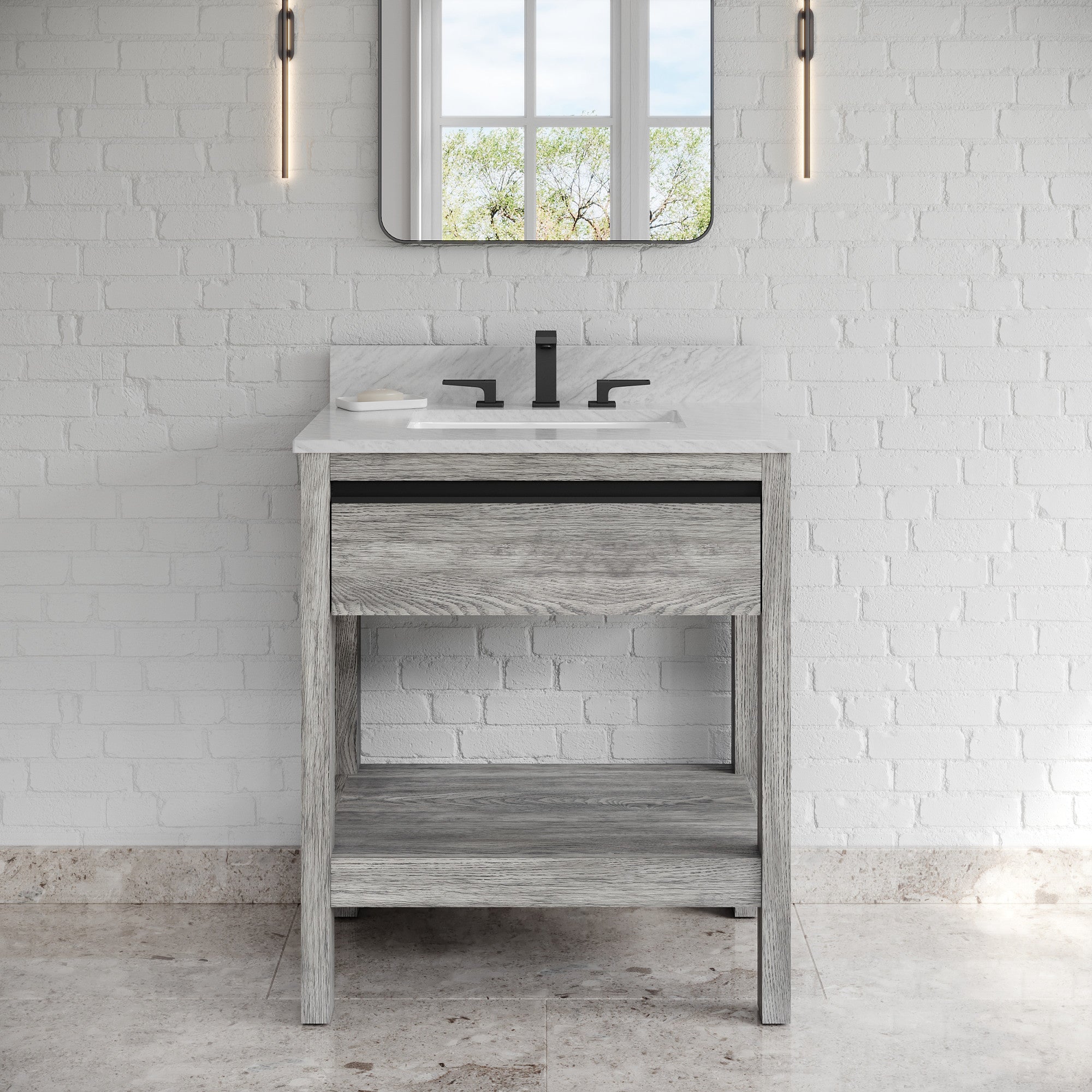 30" Jubilee Vanity – Weathered Grey