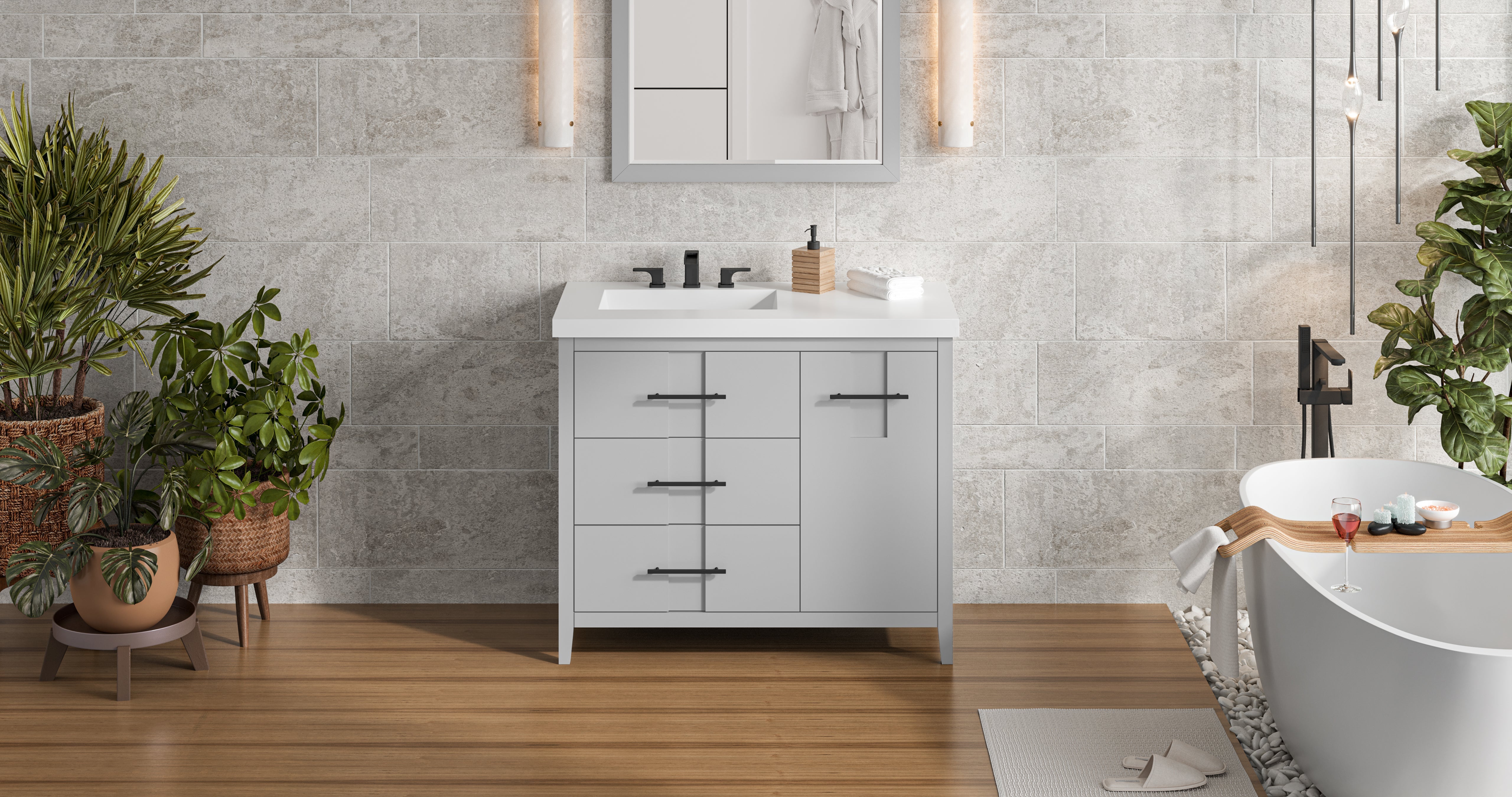 42" Katara Vanity – Left Offset