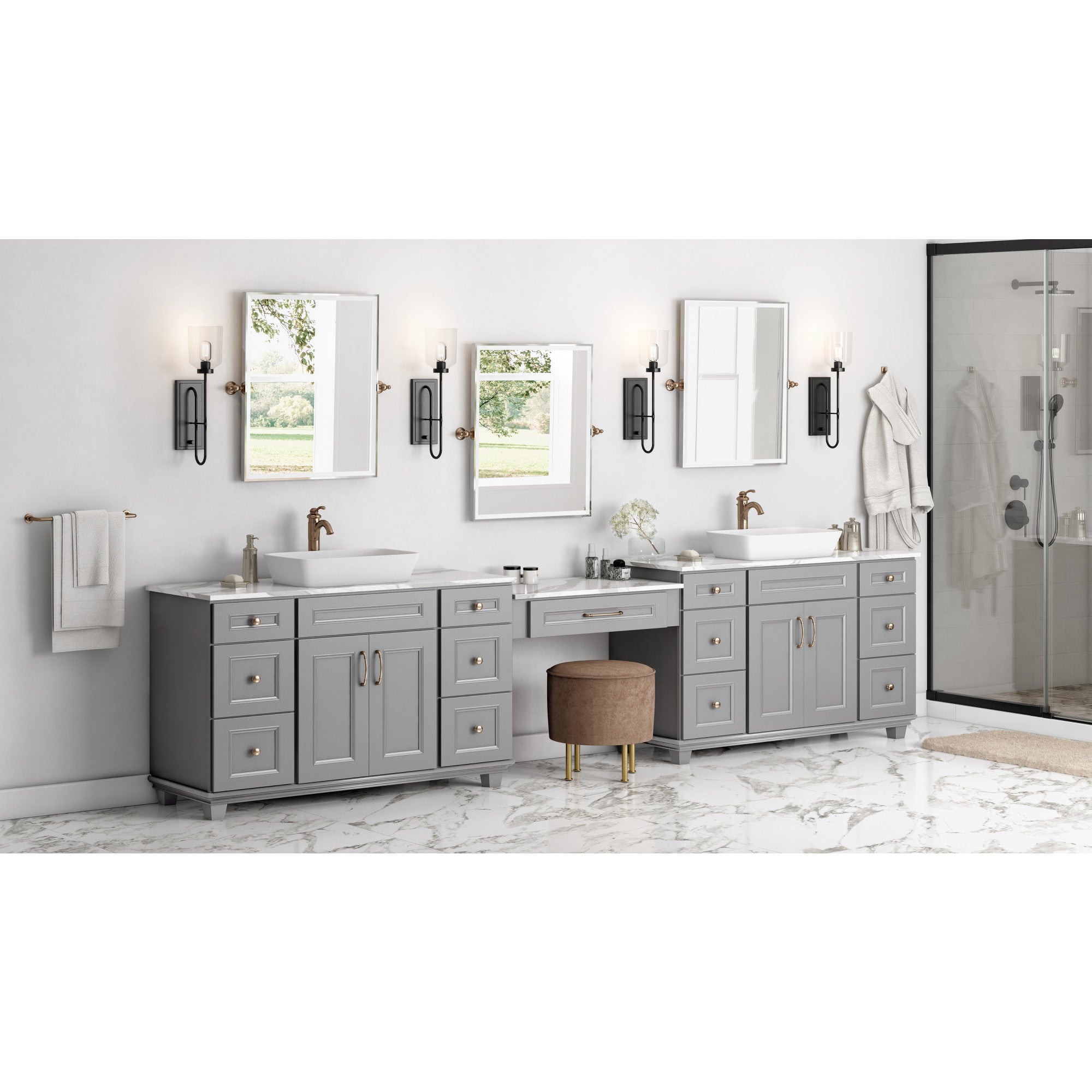 Marie 128 mm Center-to-Center Bar Pull