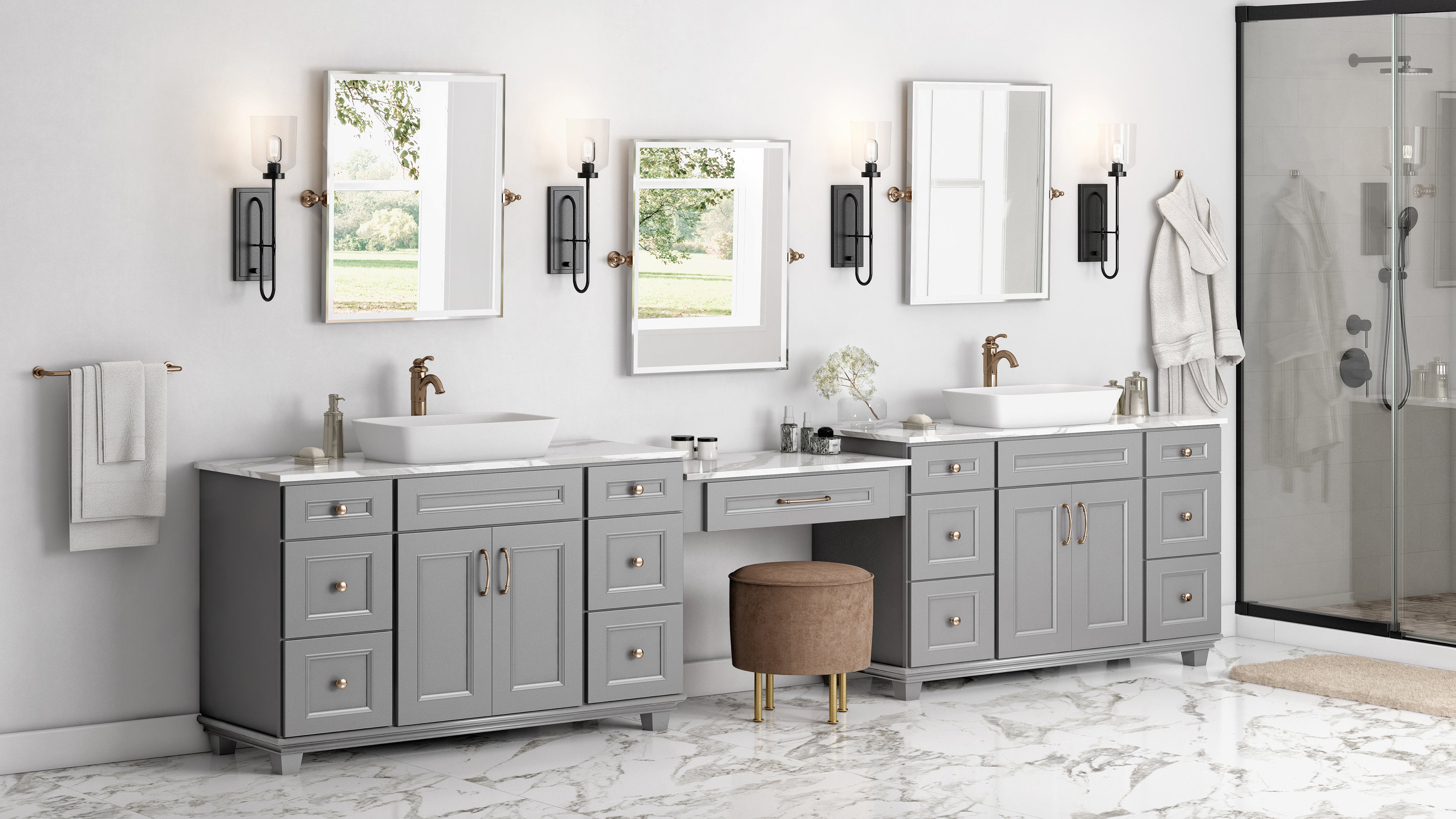 Marie 128 mm Center-to-Center Bar Pull