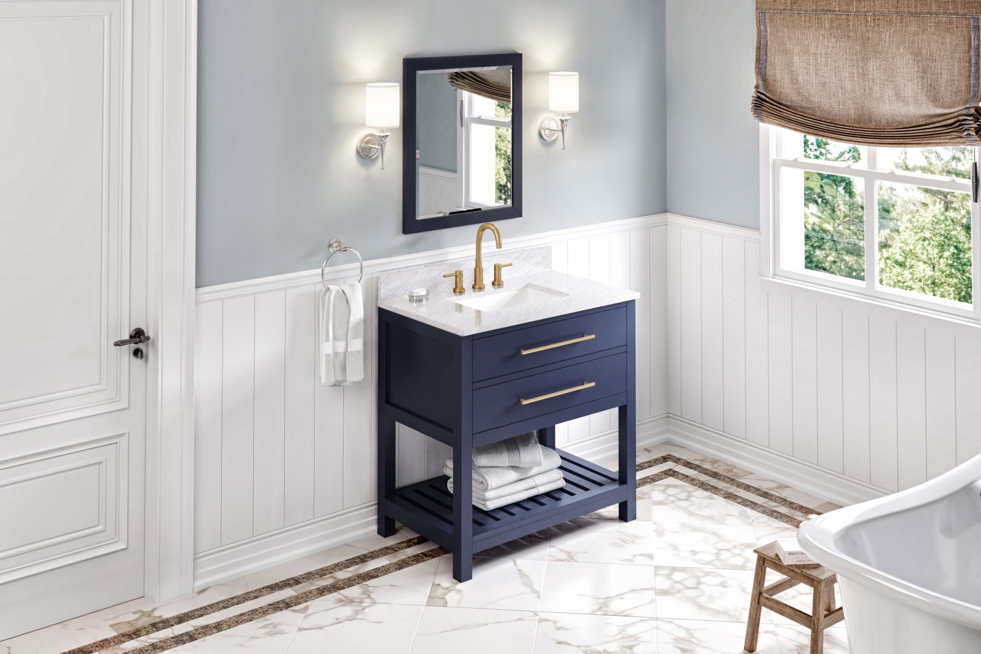 36" Wavecrest Vanity – Hale Blue
