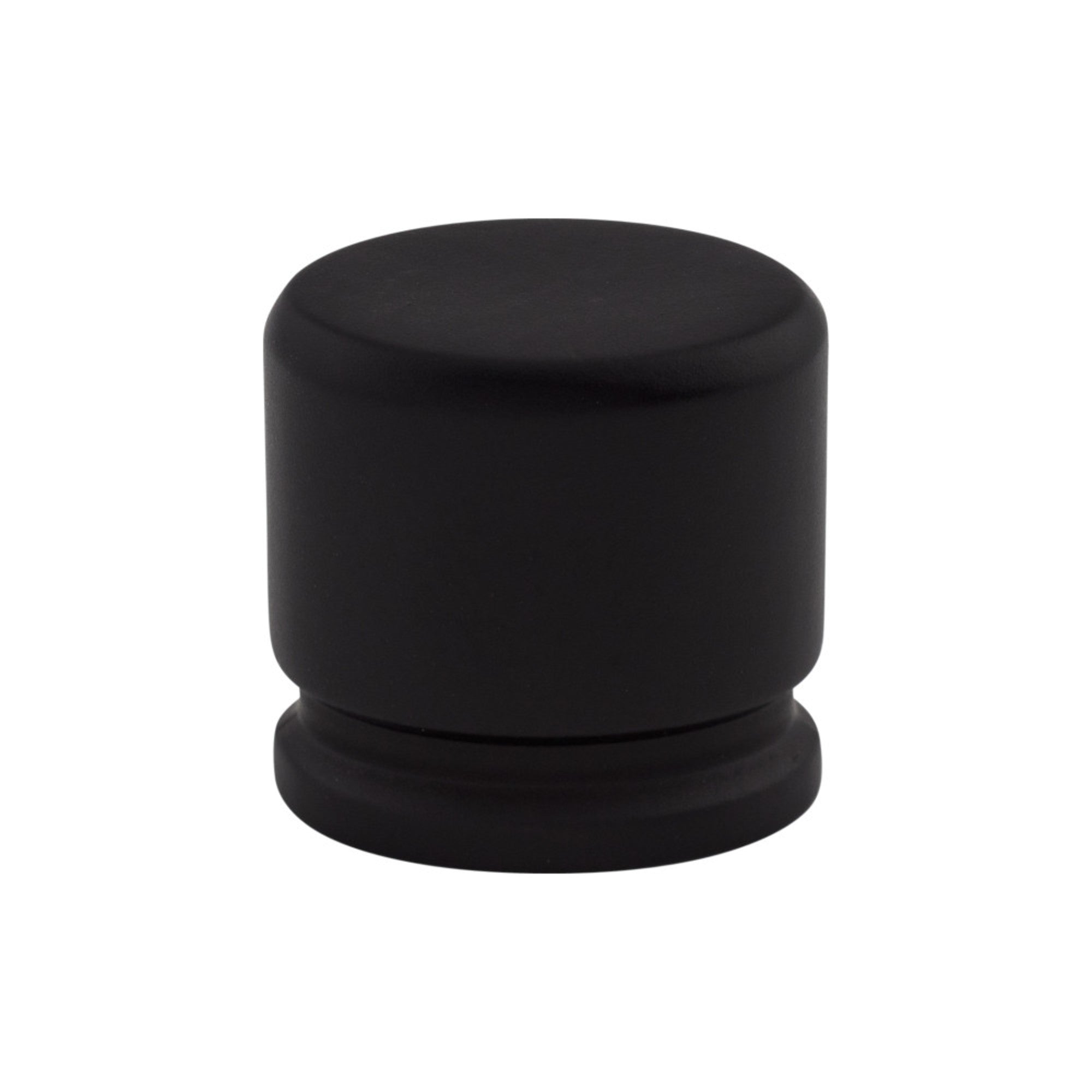 Oval 1 1/8" Length Oval Knob - Flat Black