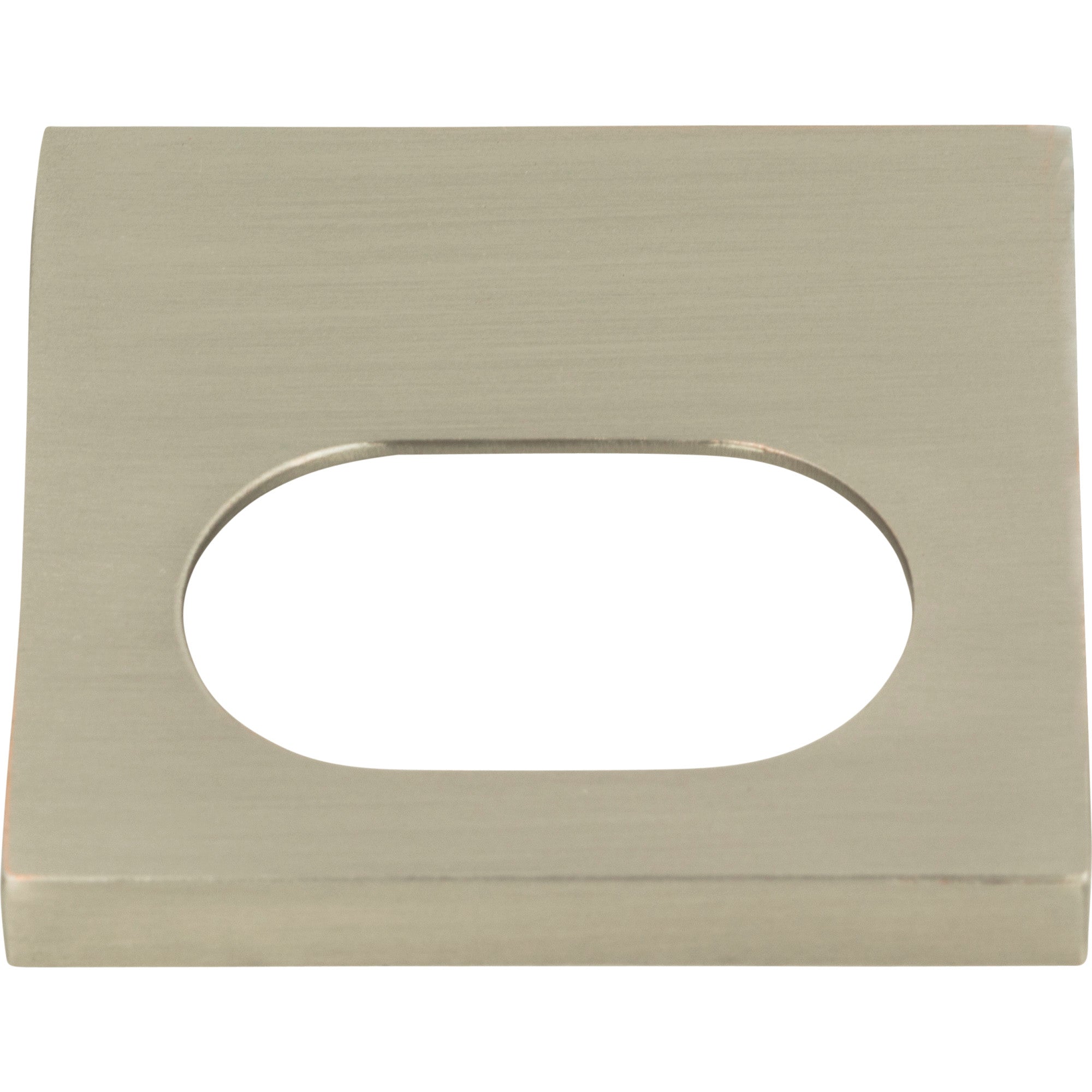 Modern Square Finger Pull - Brushed Nickel