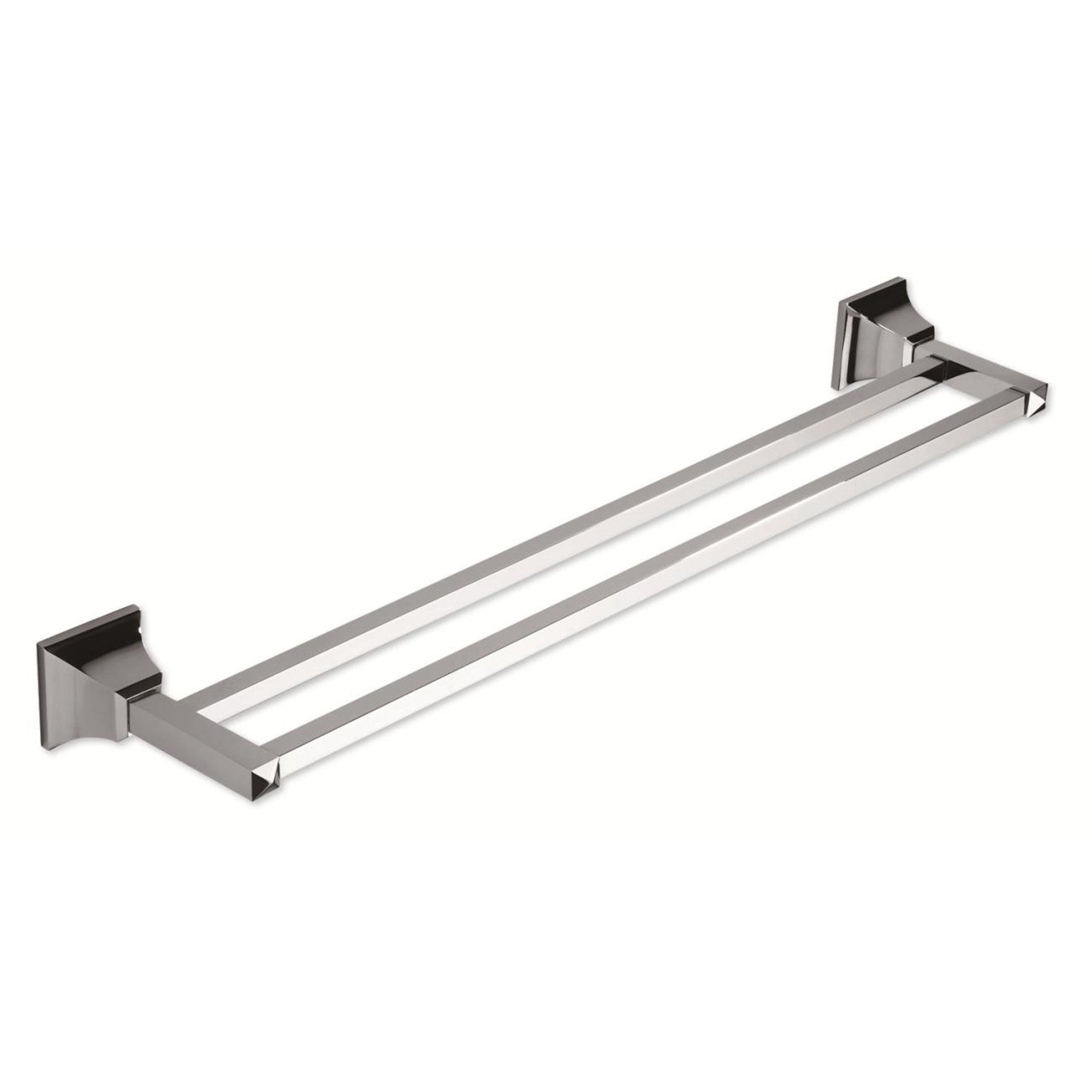 Gratitude Double 23 1/2" Wall Mounted  Towel Bar - Polished Chrome
