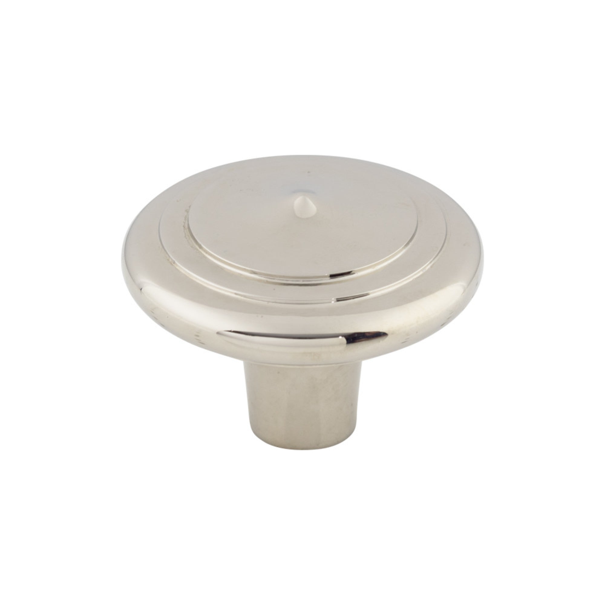 Aspen II Peak 2" Diameter Round Knob - Polished Nickel