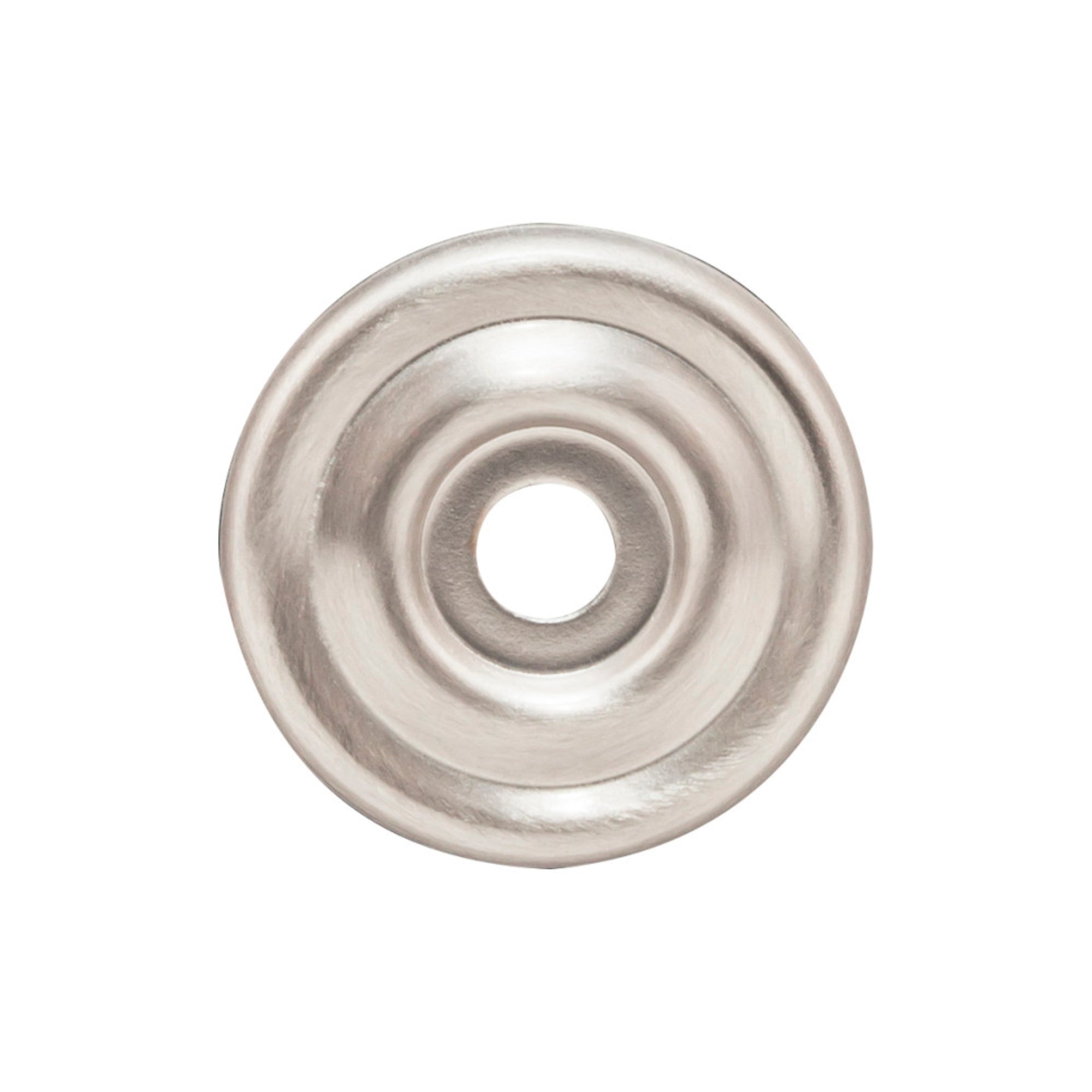 Brixton Knob Backplate - Brushed Satin Nickel