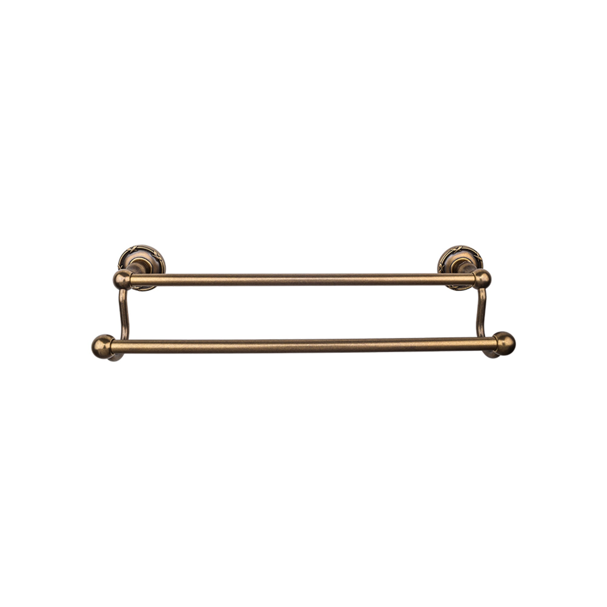TOP BATH (R) Edwardian Bath Double 26 1/2" Wall Mounted  Towel Bar - German Bronze