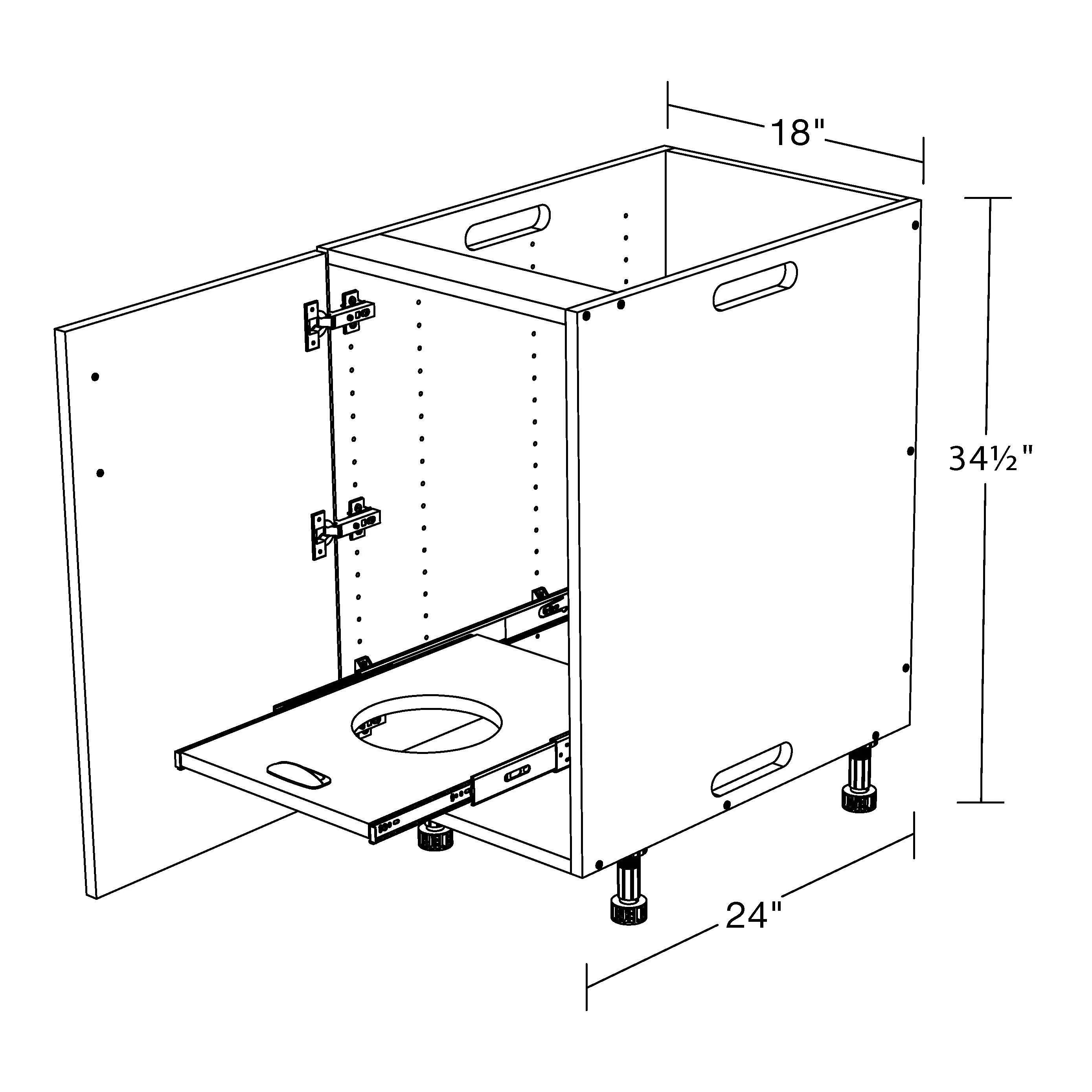 Outdoor Kitchen Island – 6ft 8in – Grill Package A