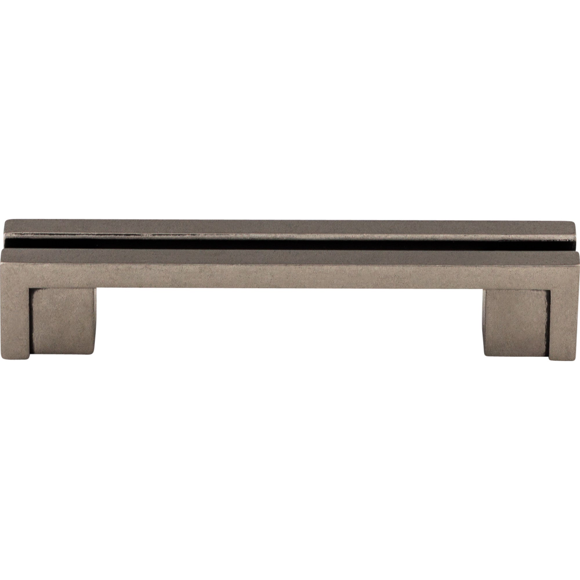 Flat Rail Bar Pull - Pewter Antique