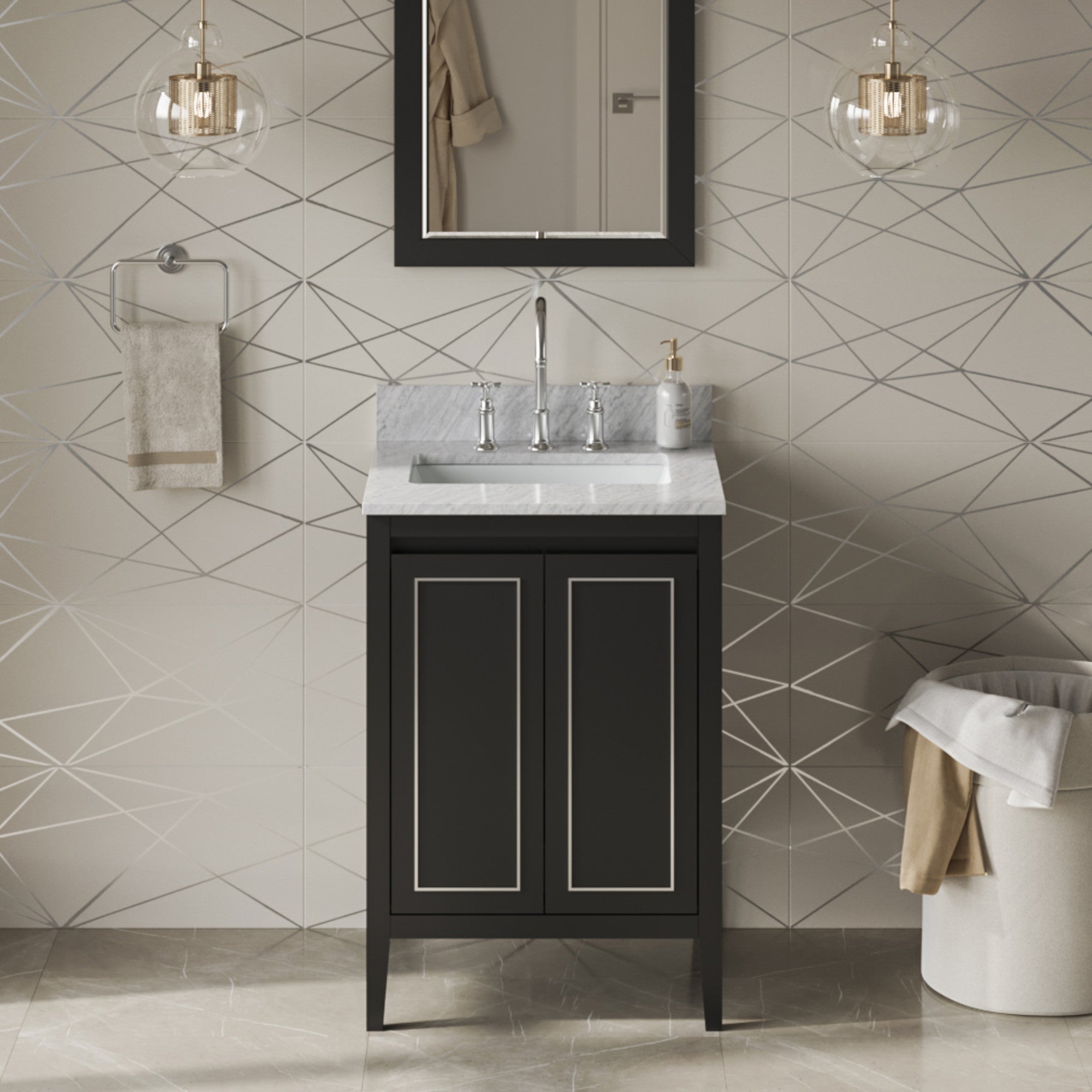 24" Percival Vanity – Black