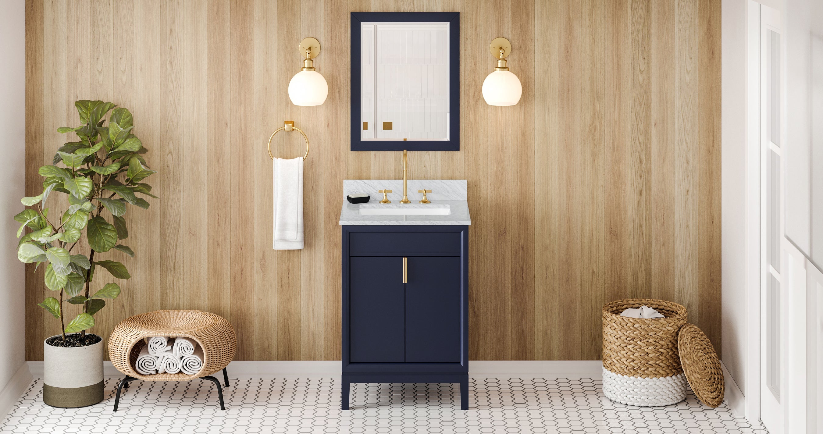 24" Theodora Vanity – Hale Blue