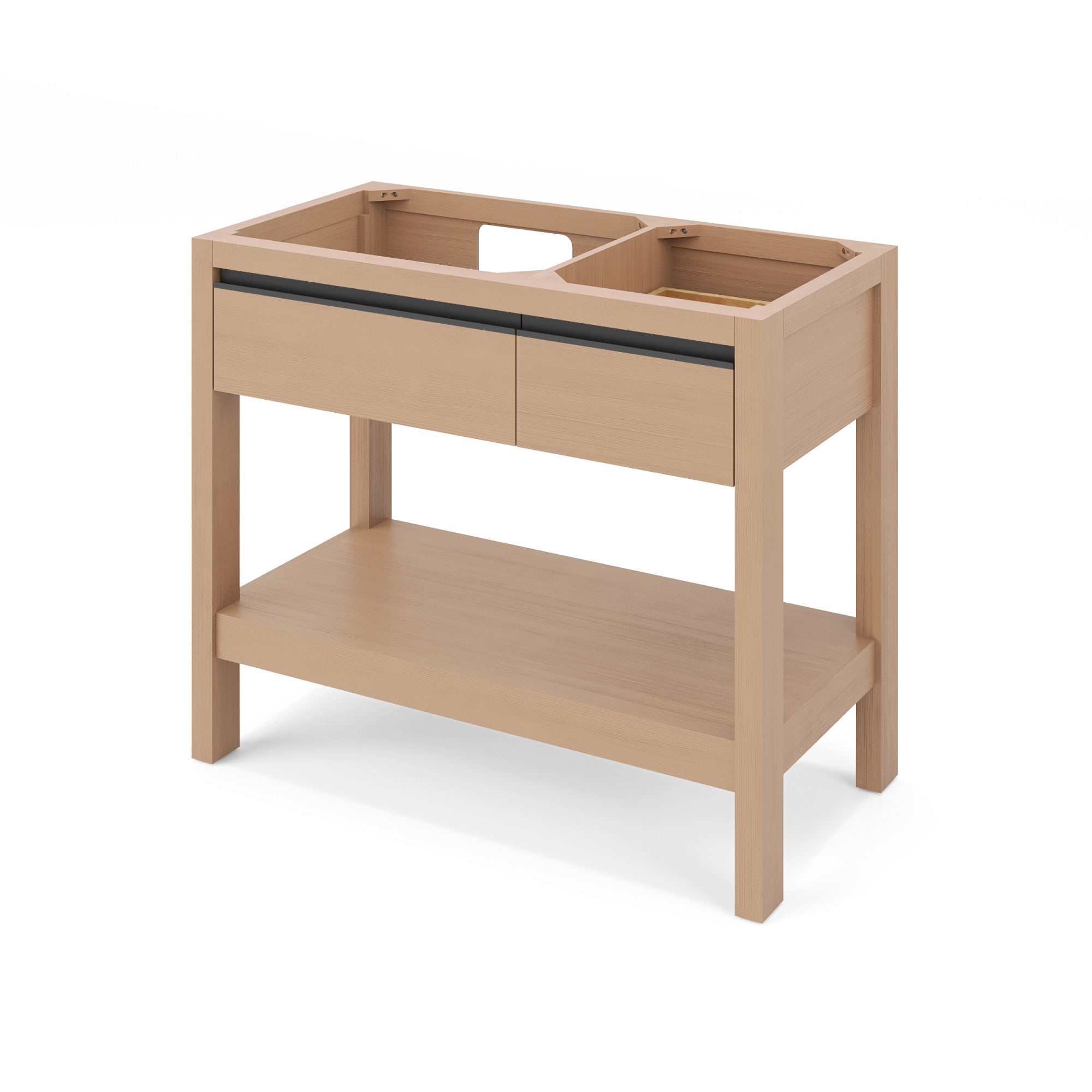 42" Jubilee Vanity – Left Offset – Natural Oak