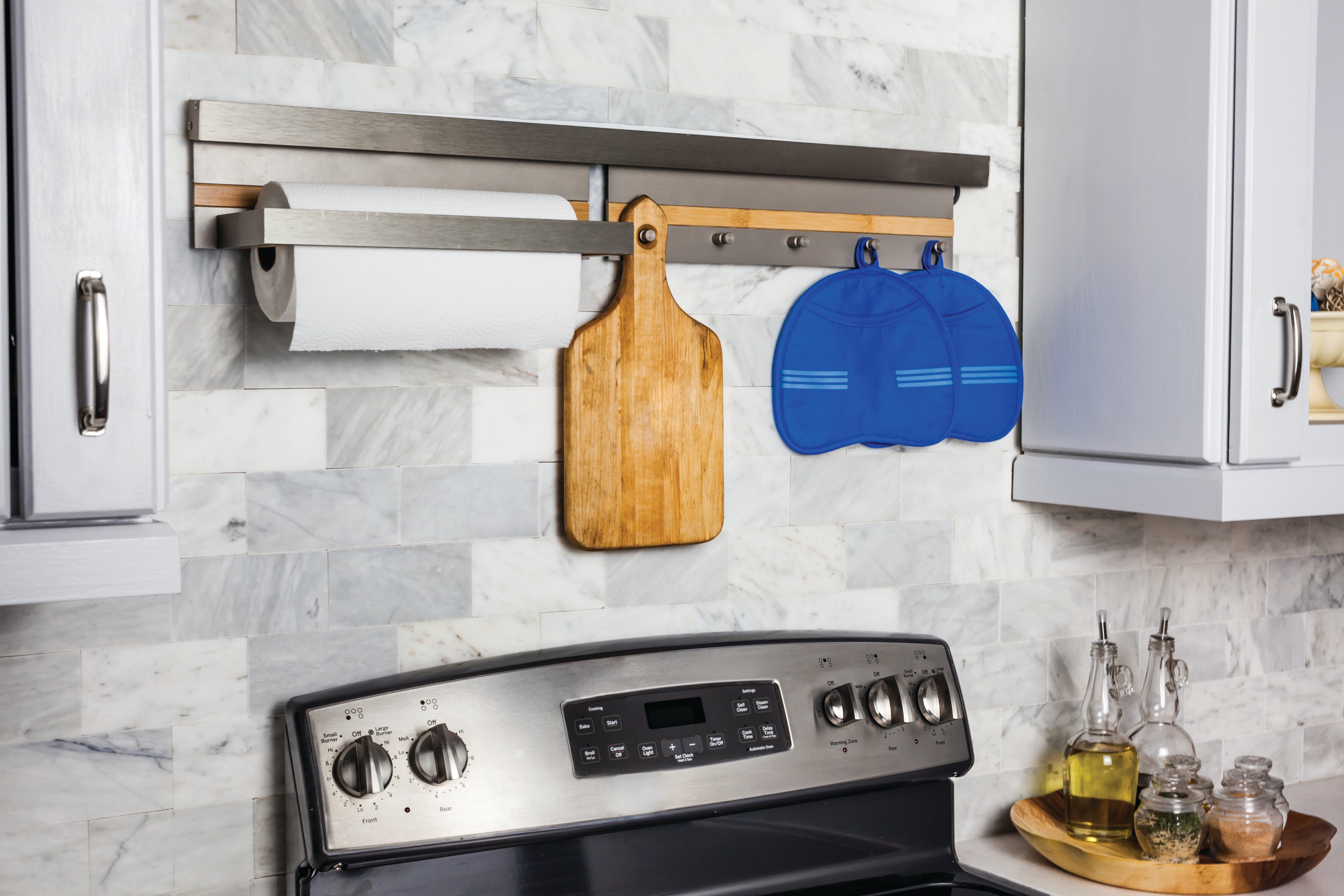 Hanging Paper Towel/Plastic Wrap Holder for SMART RAIL® Storage Solution