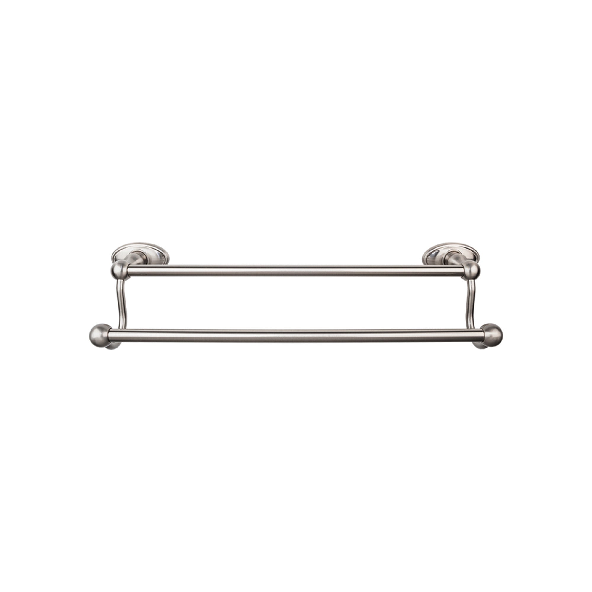 TOP BATH (R) Edwardian Bath Double 26 1/2" Wall Mounted  Towel Bar - Brushed Satin Nickel