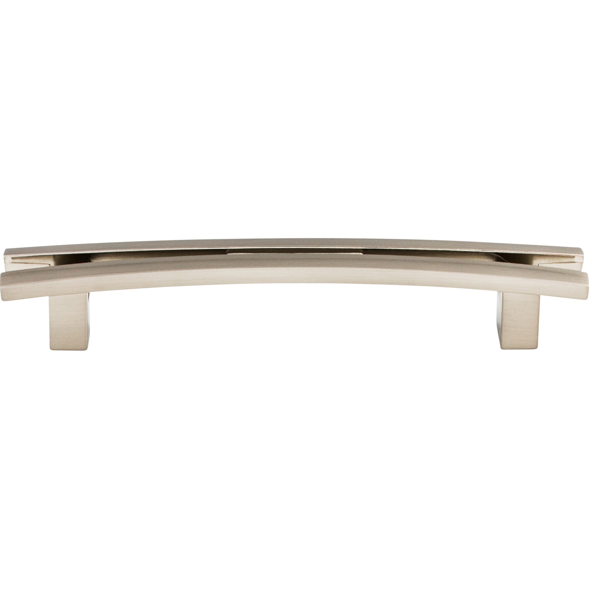 Flared Bar Pull - Brushed Satin Nickel