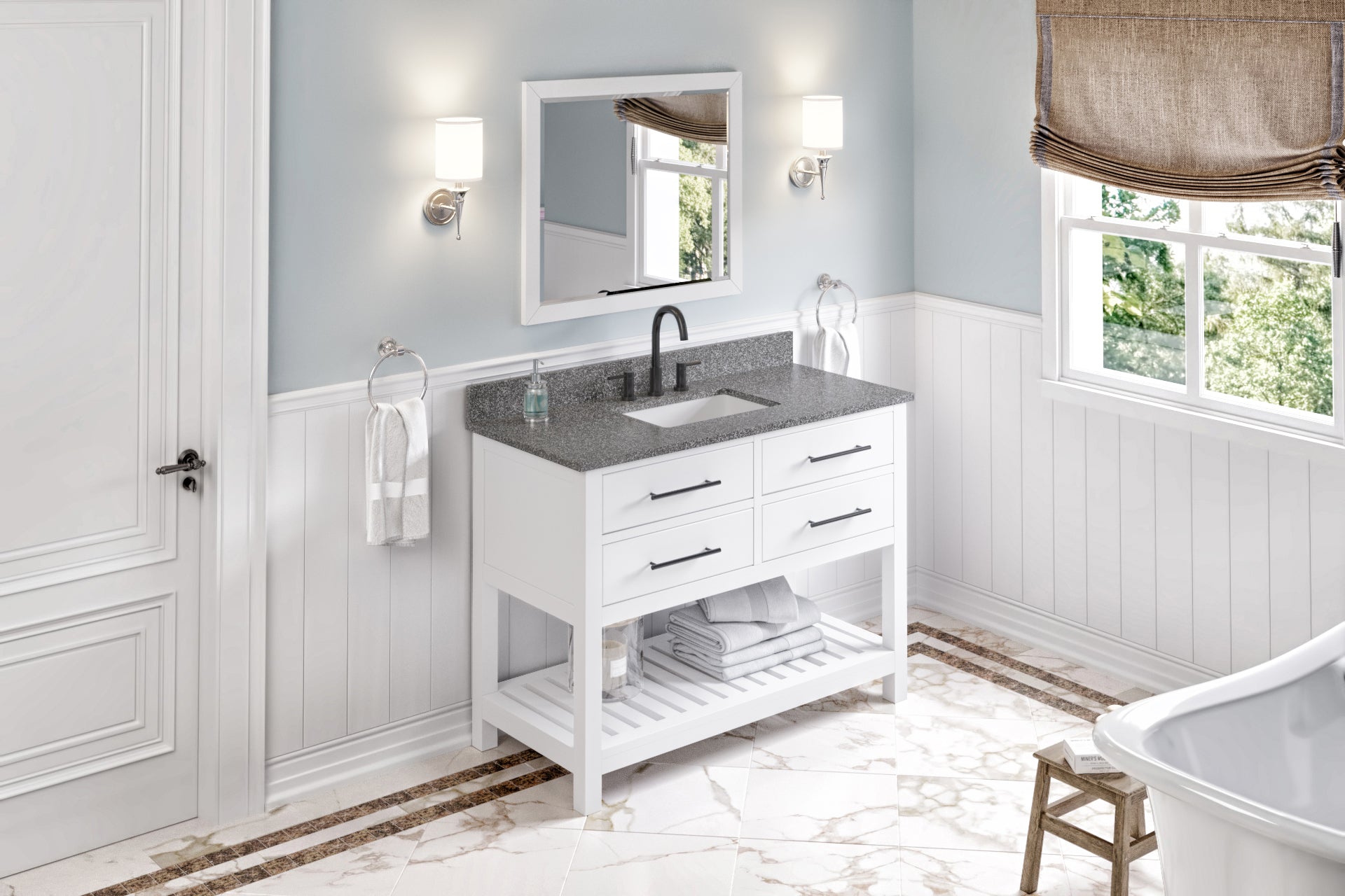 48" Wavecrest Vanity – White