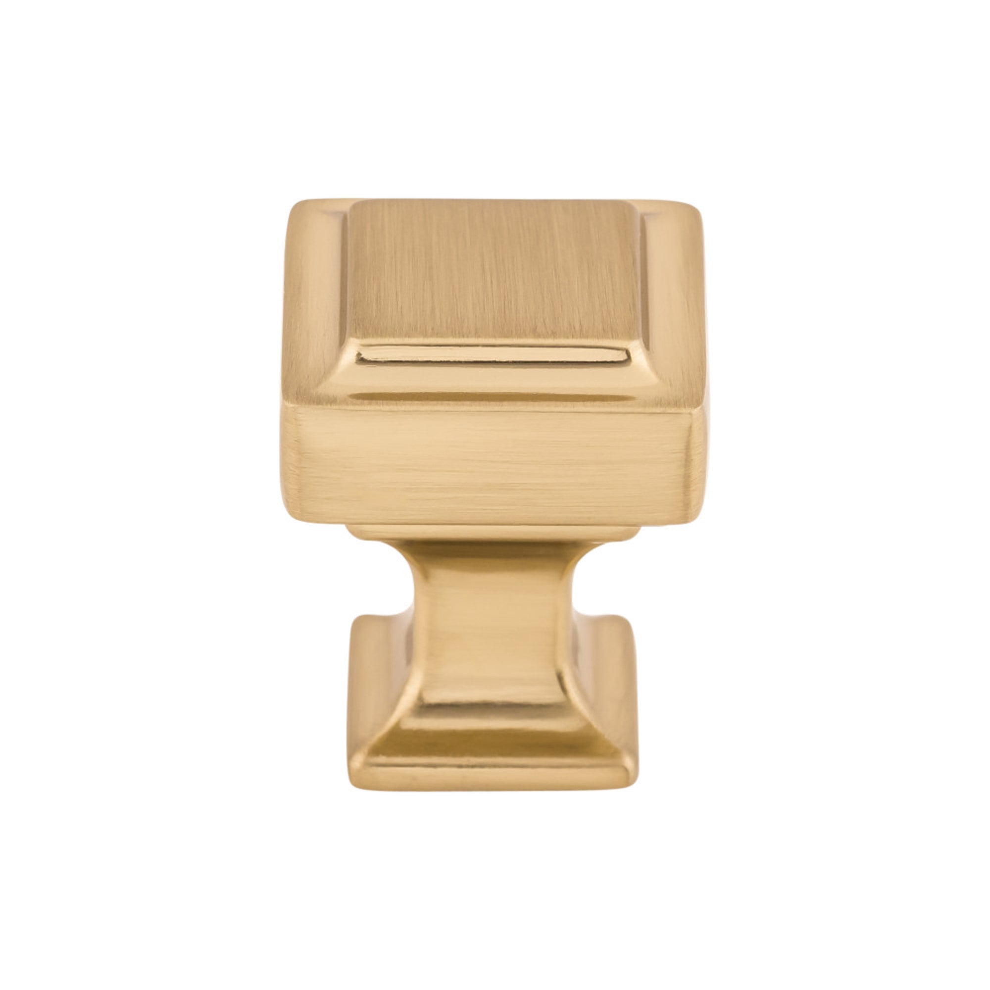 Ascendra 1" Length Square Knob - Honey Bronze