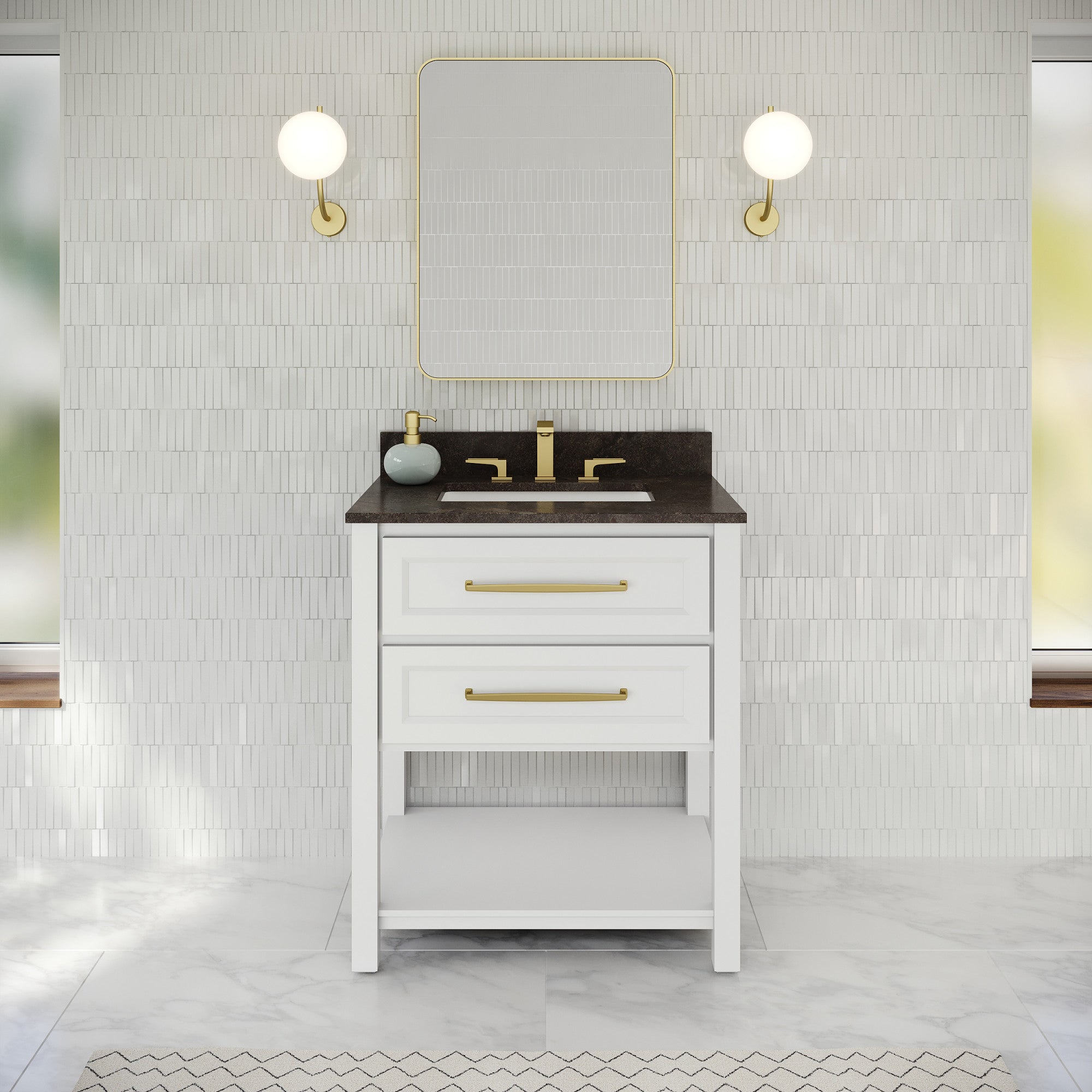 30" Kipling Vanity – White