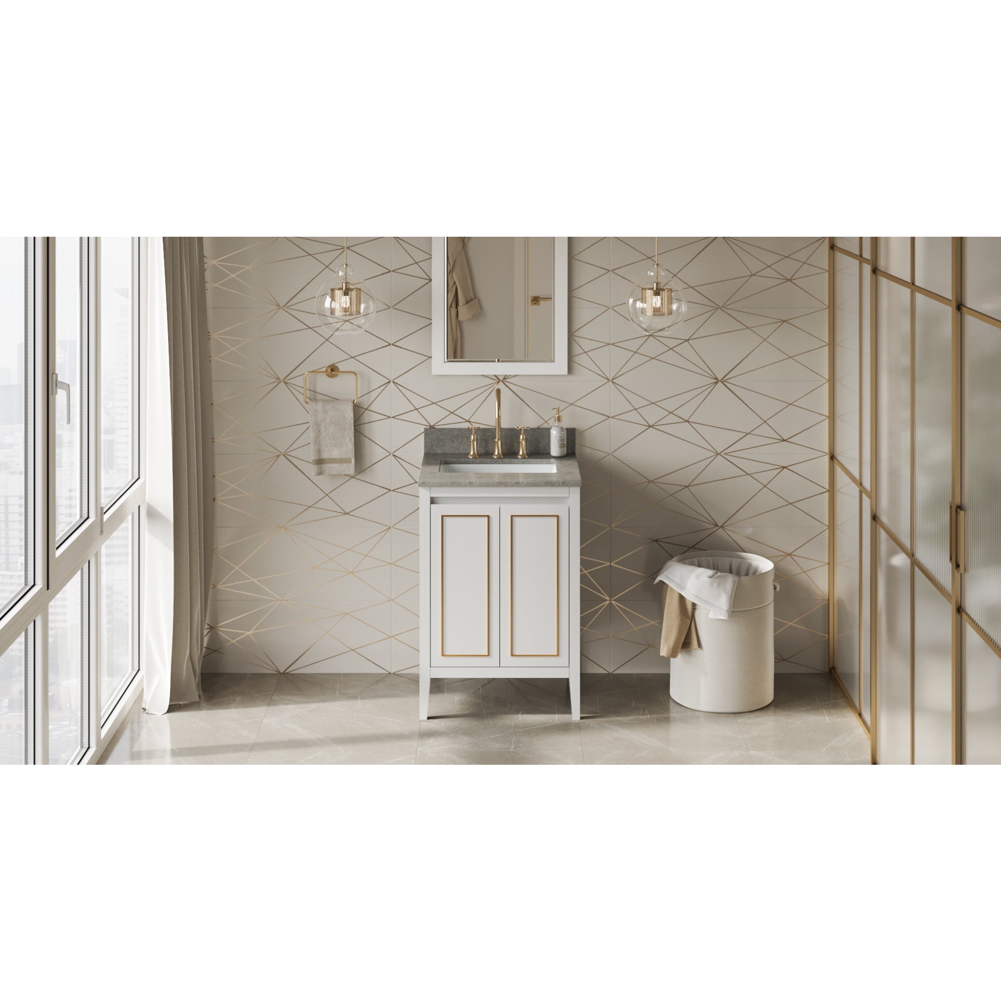 24" Percival Vanity – White