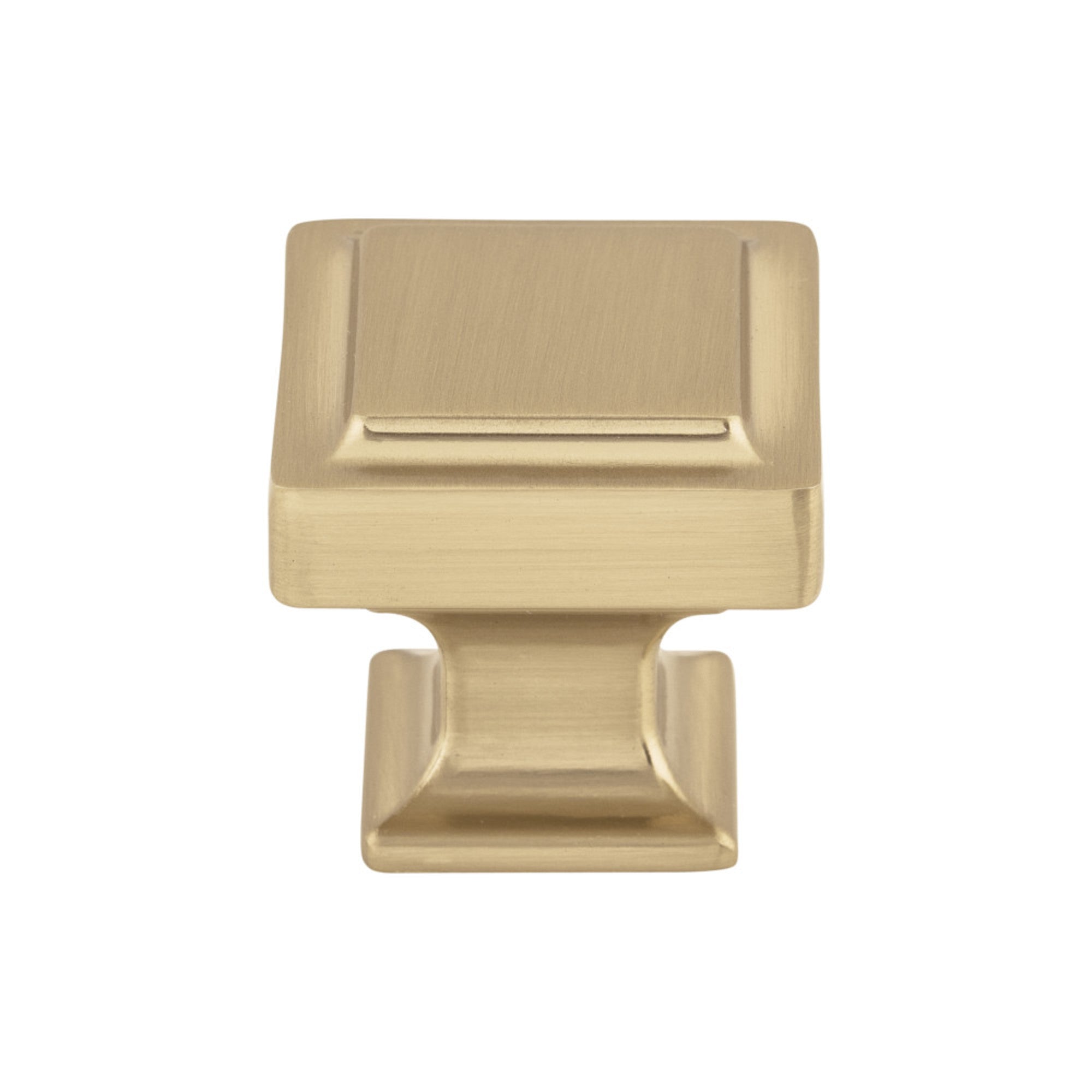 Ascendra 1 1/4" Length Square Knob - Honey Bronze