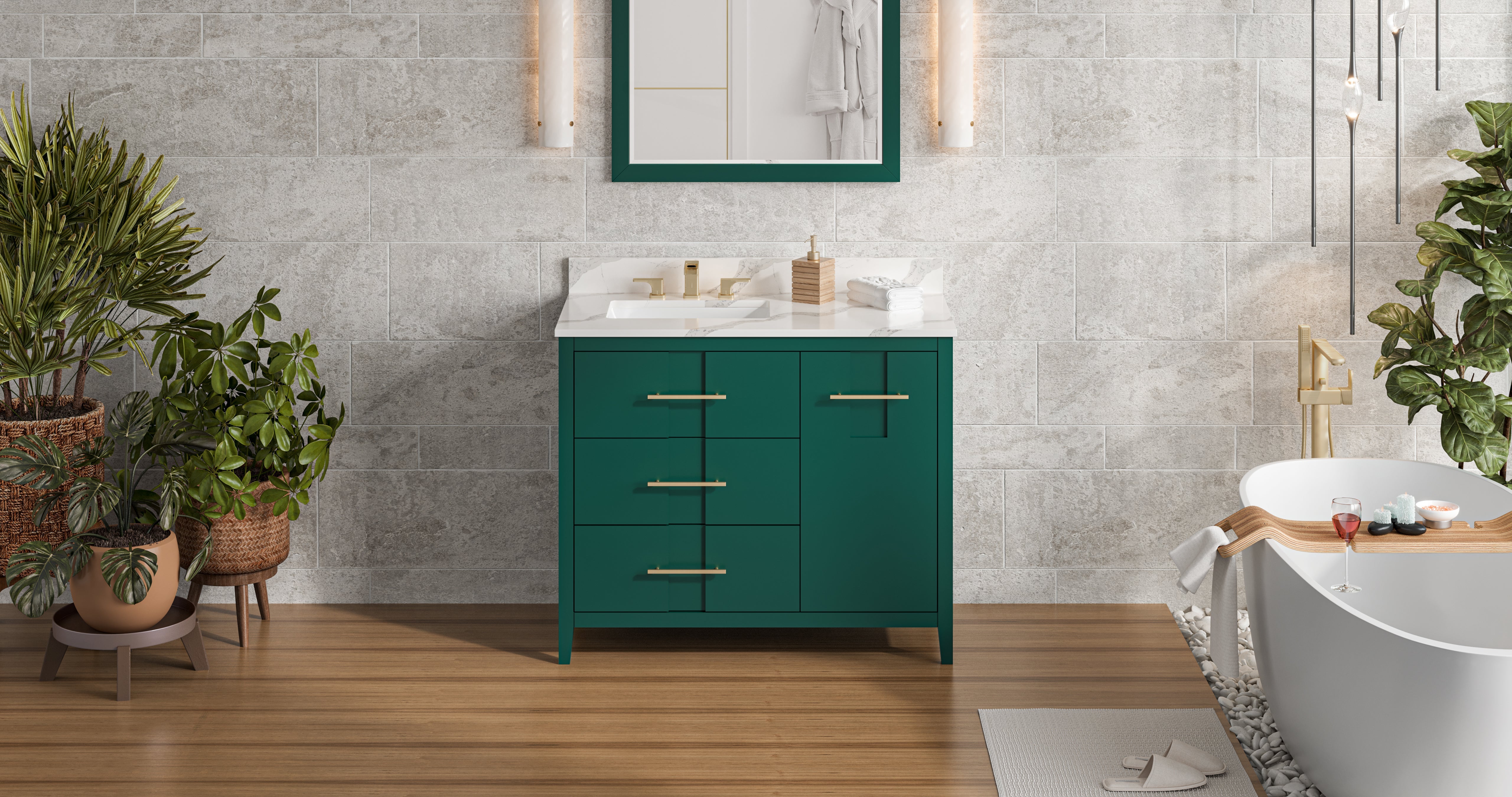 42" Katara Vanity – Left Offset