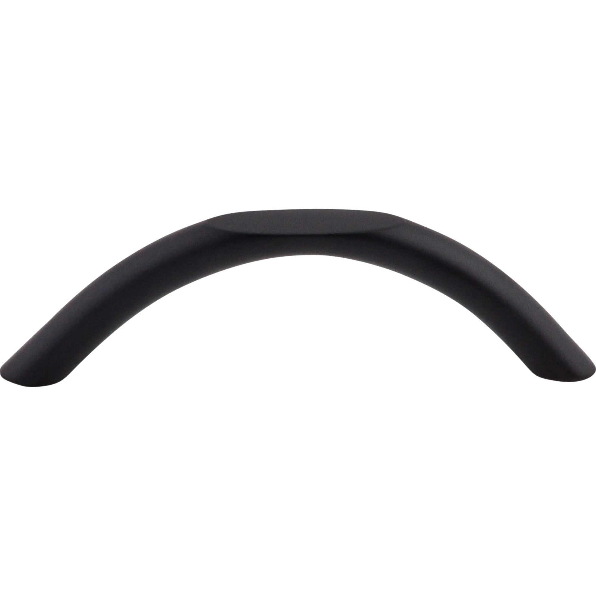 Curved 3 3/4" Center to Center Bar Pull - Flat Black