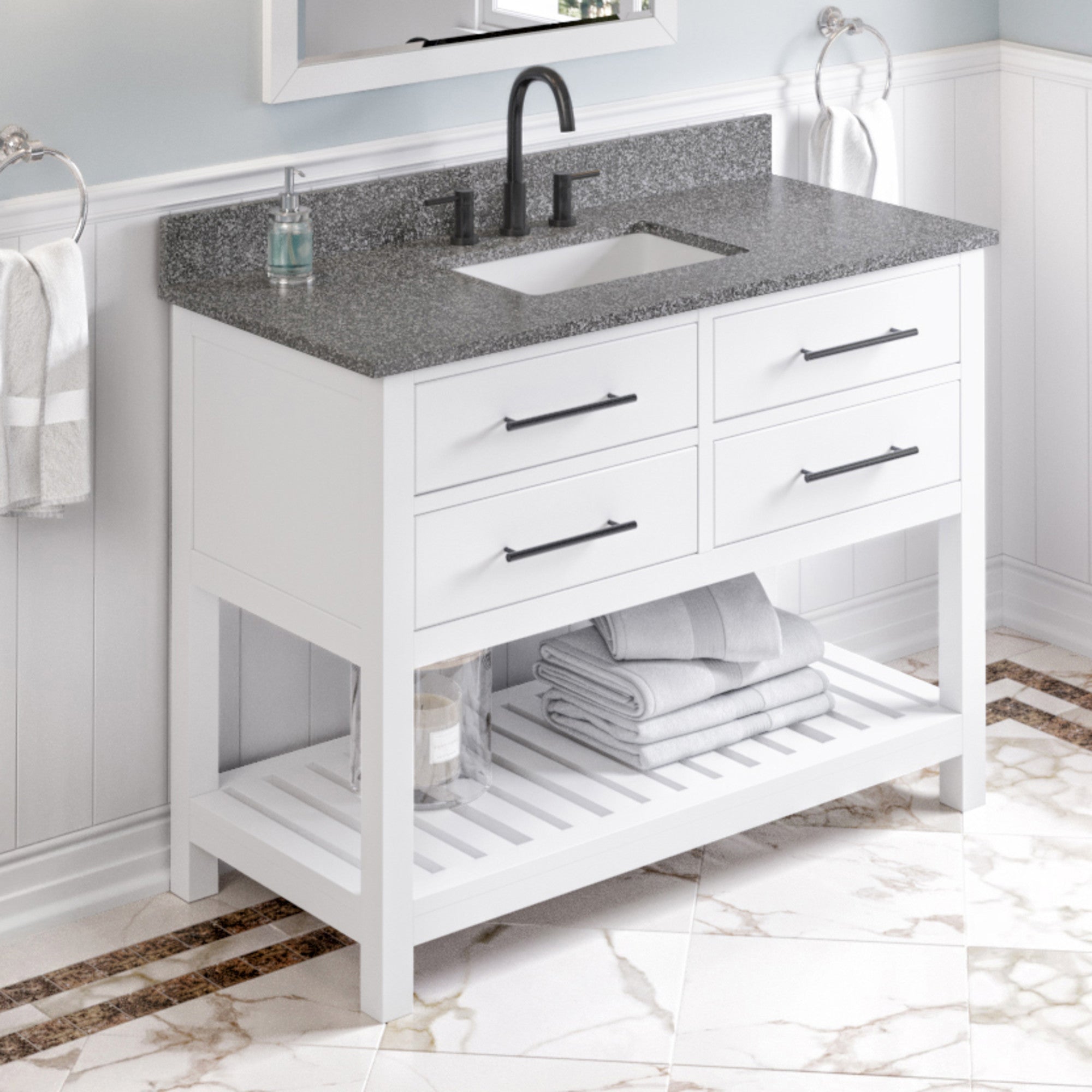 48" Wavecrest Vanity – White