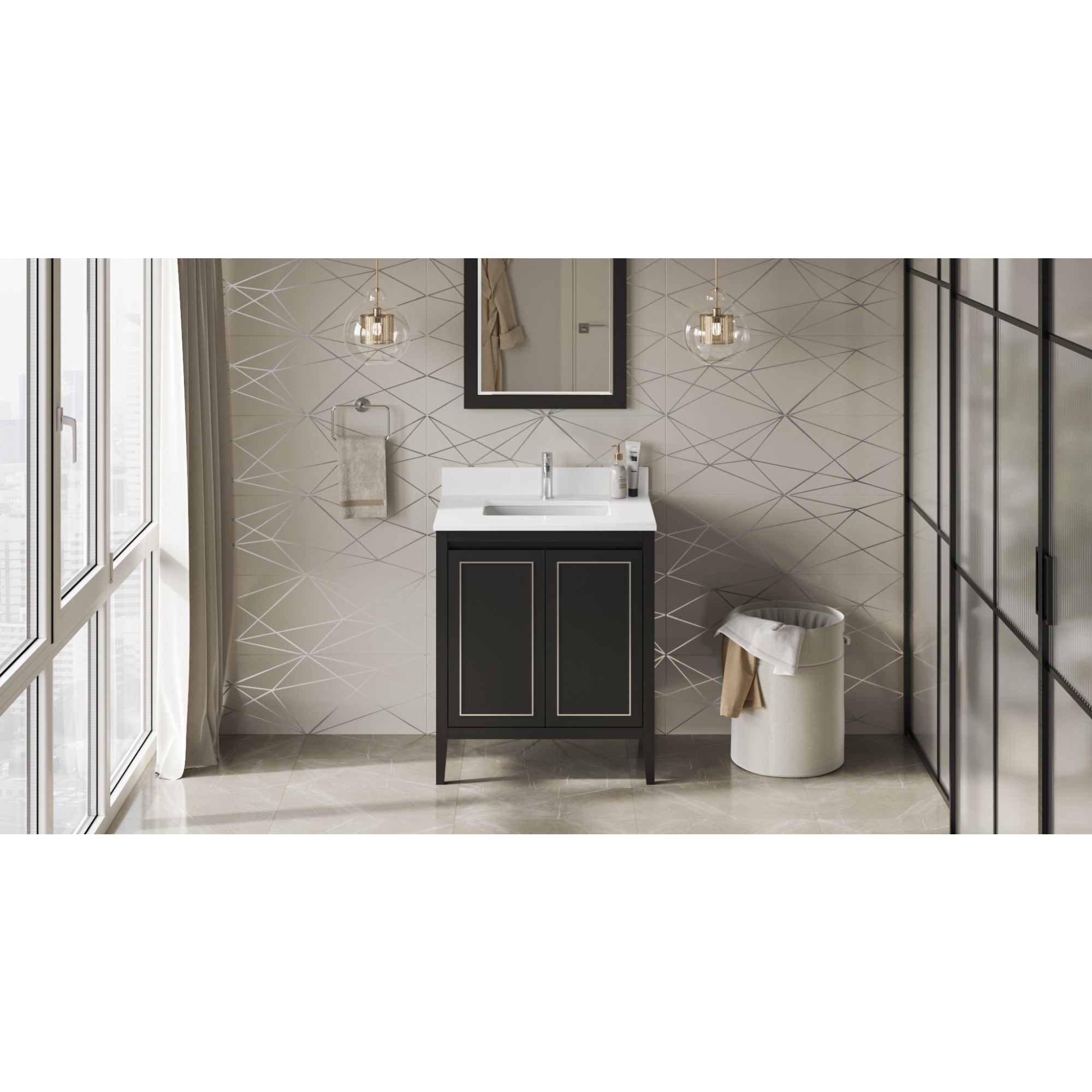 30" Percival Vanity – Black