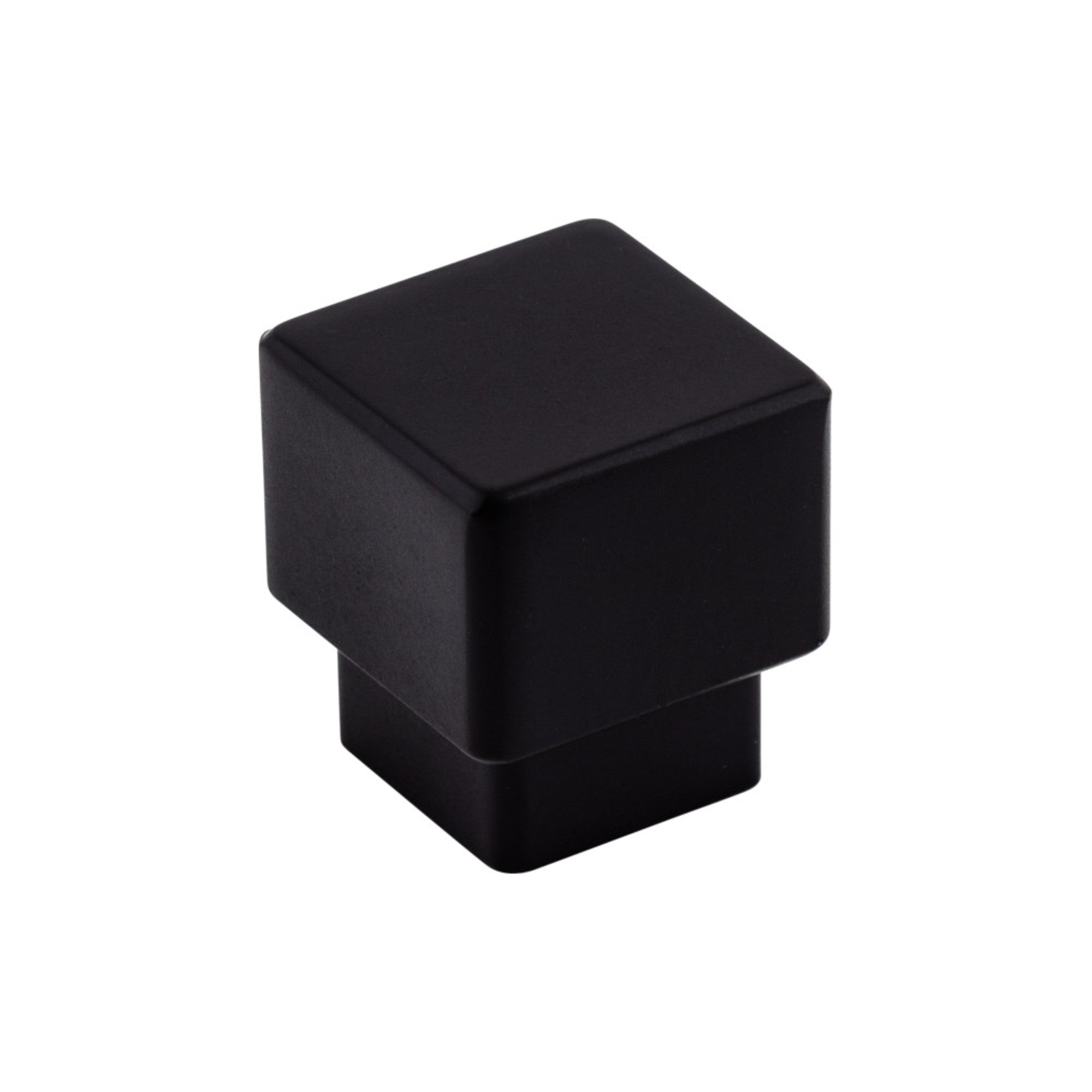 Tapered 1" Length Square Knob - Flat Black