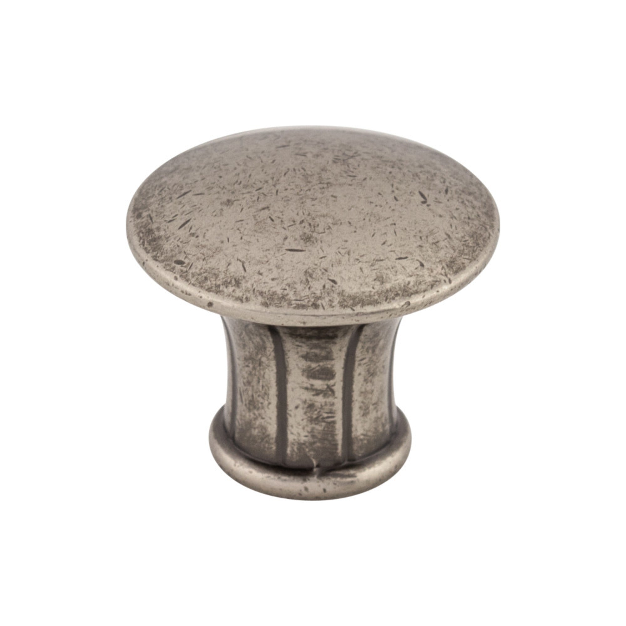 Lund 1 1/4" Diameter Round Knob - Pewter Antique