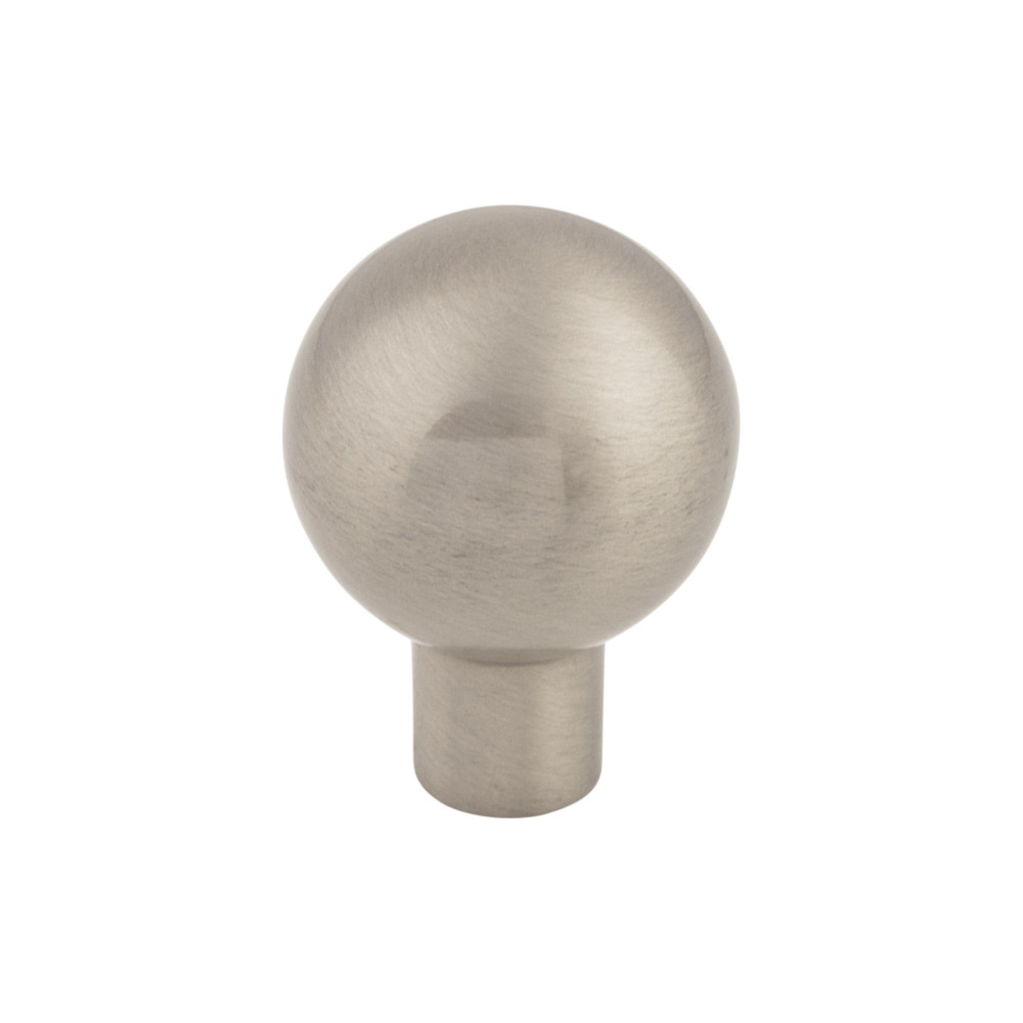 Brookline Round Knob - Brushed Satin Nickel