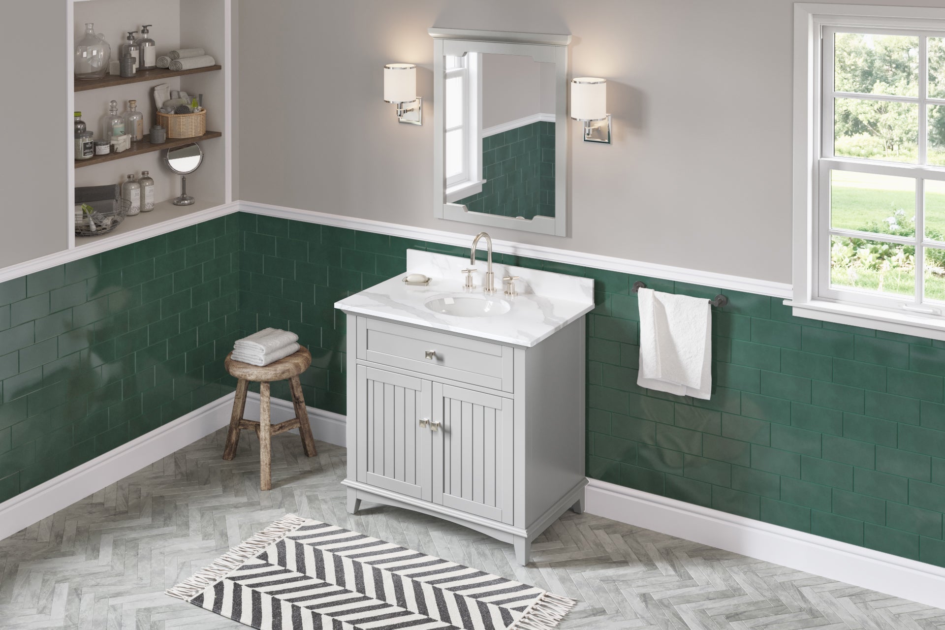 36" Savino Vanity – Grey
