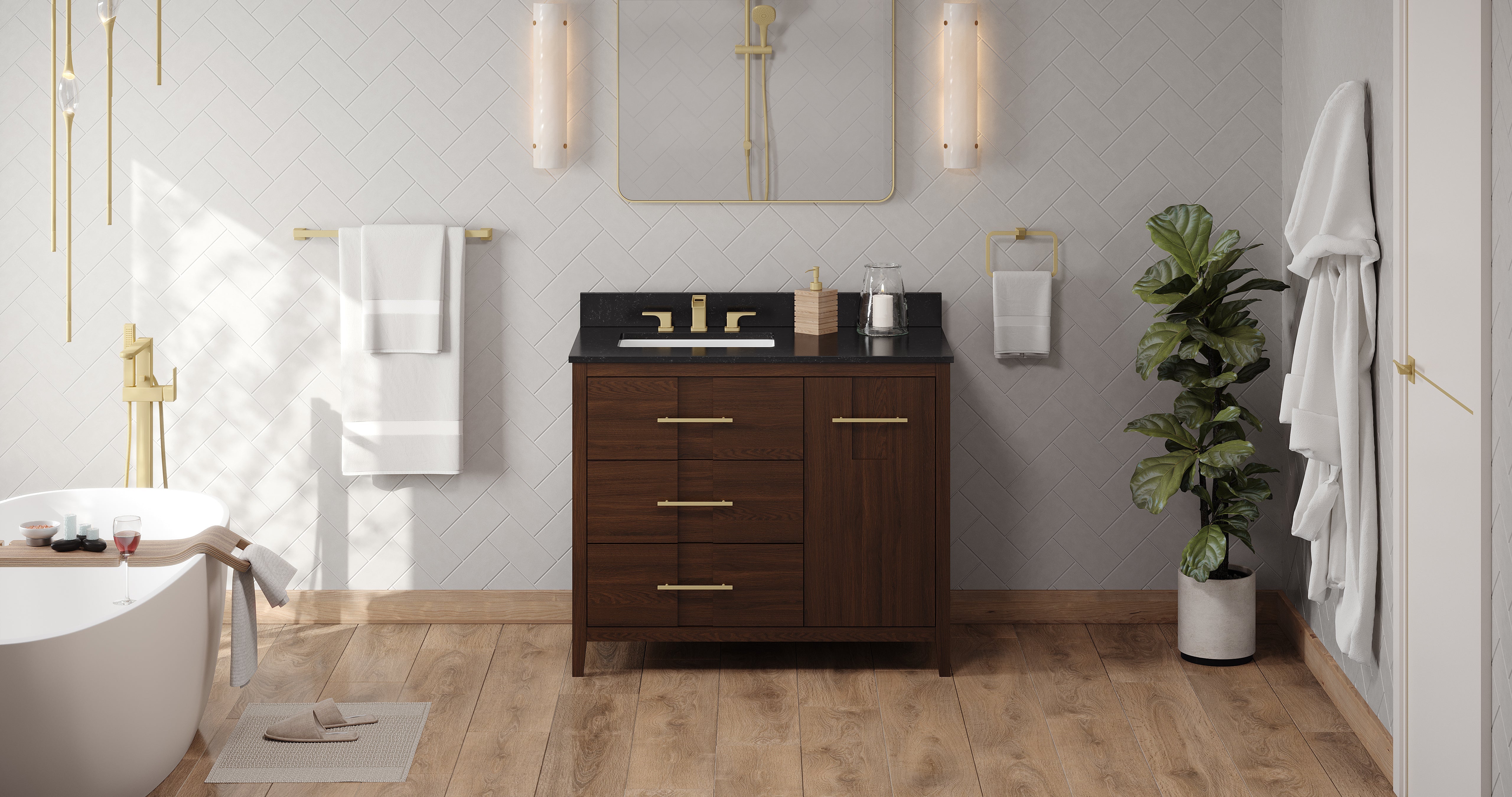 42" Katara Vanity – Left Offset